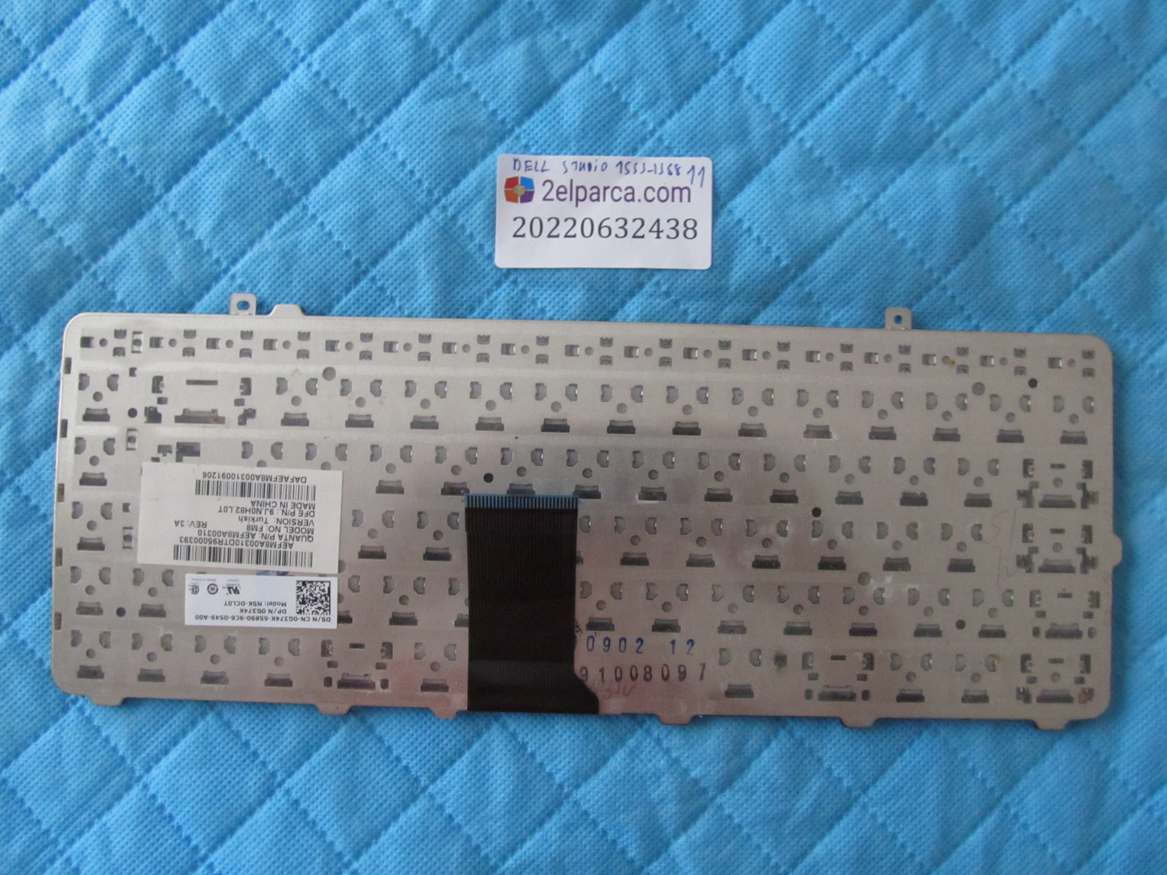 DELL Dell inspron 1558 klavye 1555 orjinal ürün küçük görsel 2