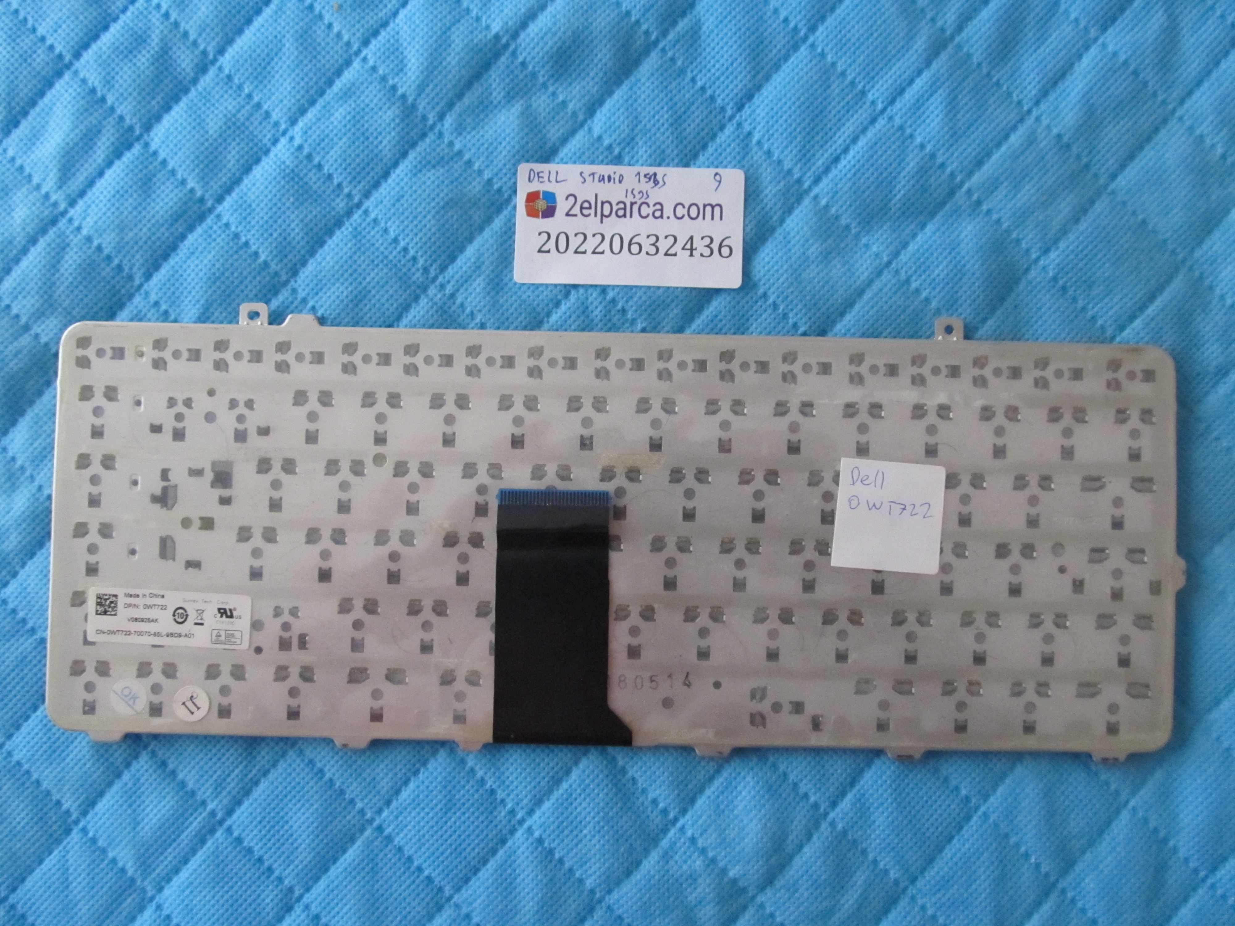 DELL Dell inspron 1555 klavye 1558 orjinal ürün küçük görsel 2