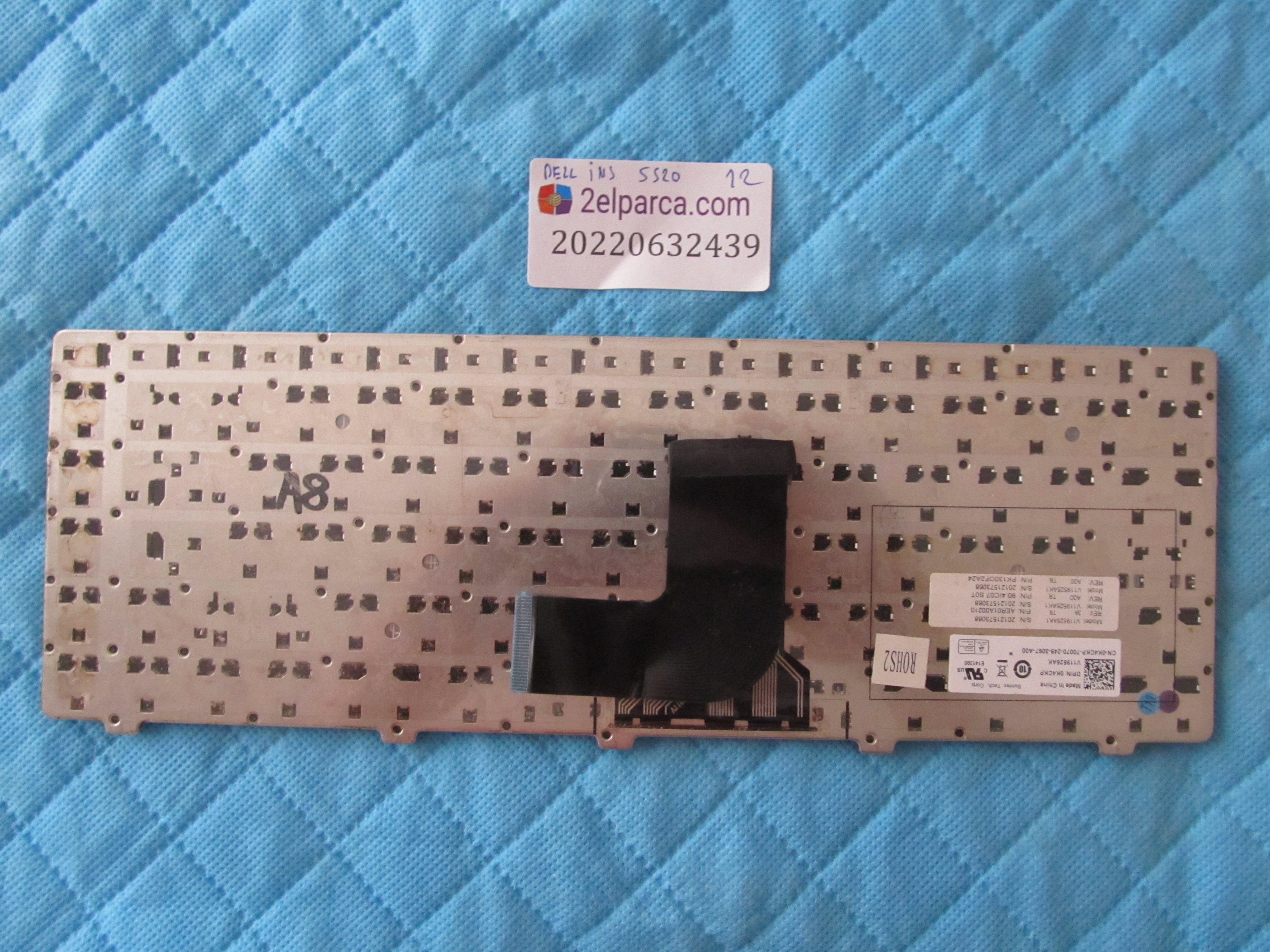 DELL Dell inspron 5520 klavye orjinal ürün küçük görsel 2