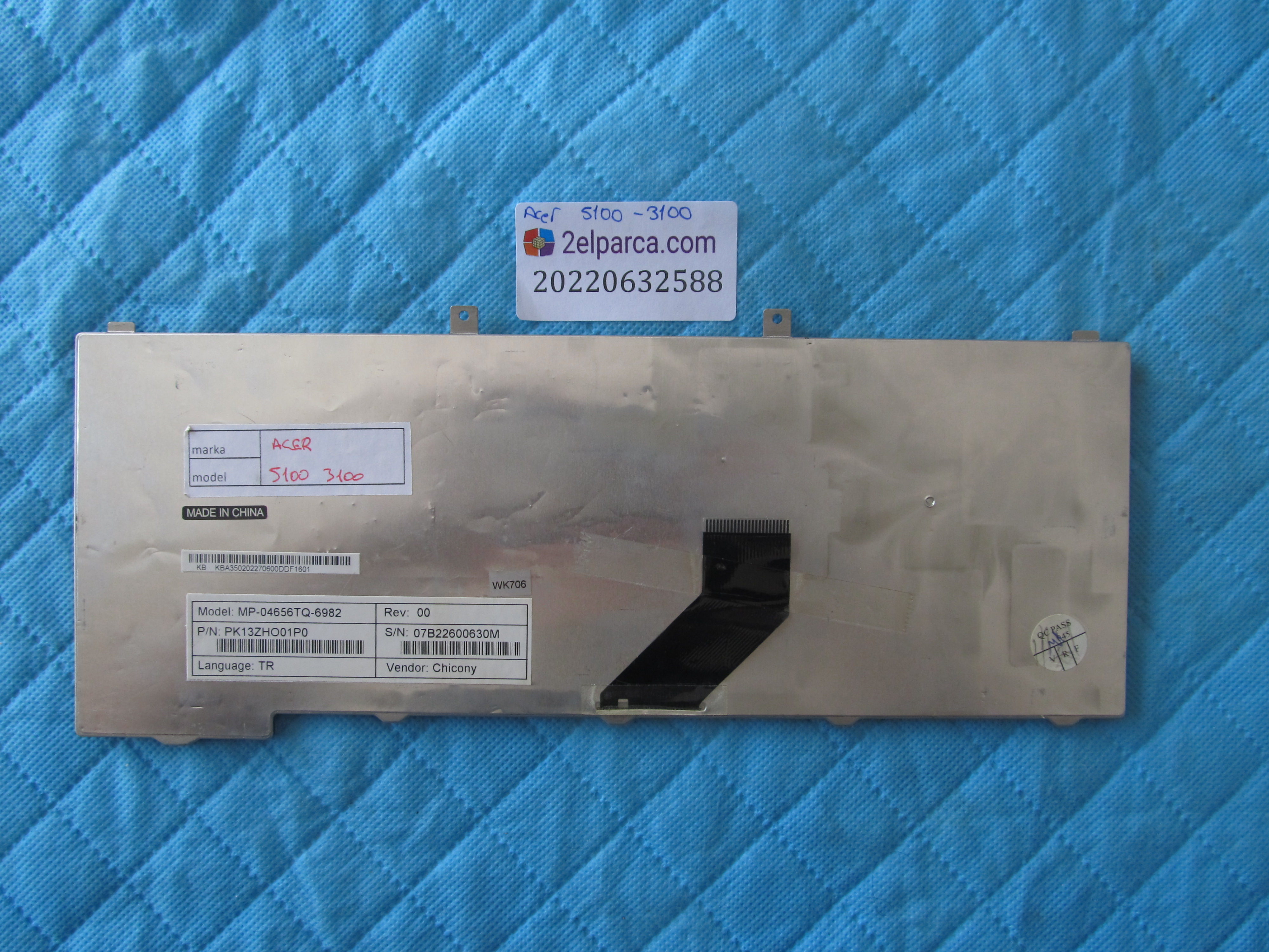 ACER Acer 5100 klavye orjinal ürün küçük görsel 2