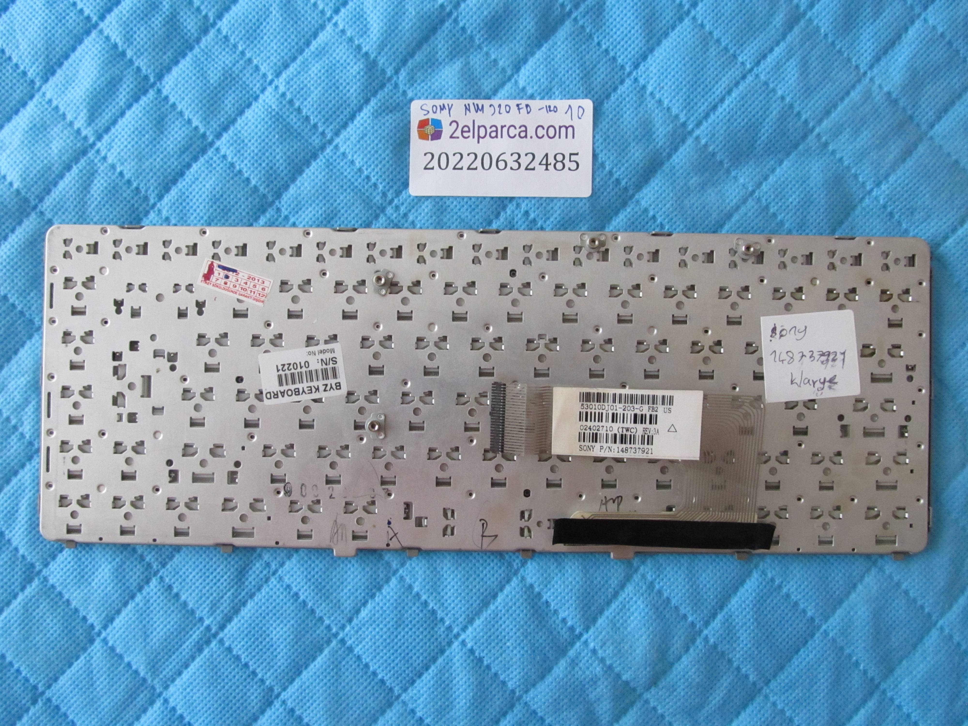 SONY Sony nw320fb klavye beyaz nw120 orjinal ürün küçük görsel 2