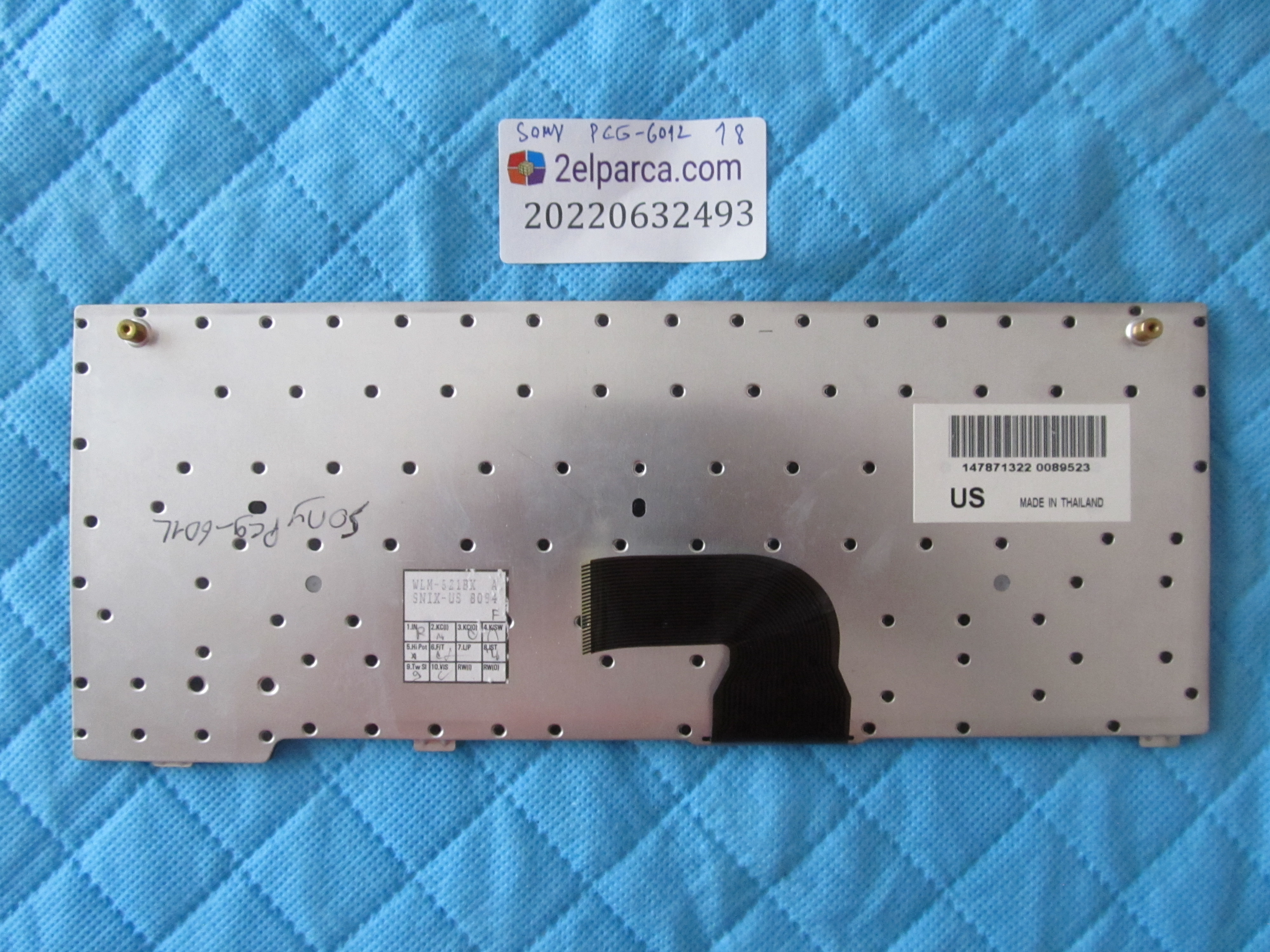 SONY Sony pcg-6012 klavye (tek tuş eksik) orjinal ürün küçük görsel 2