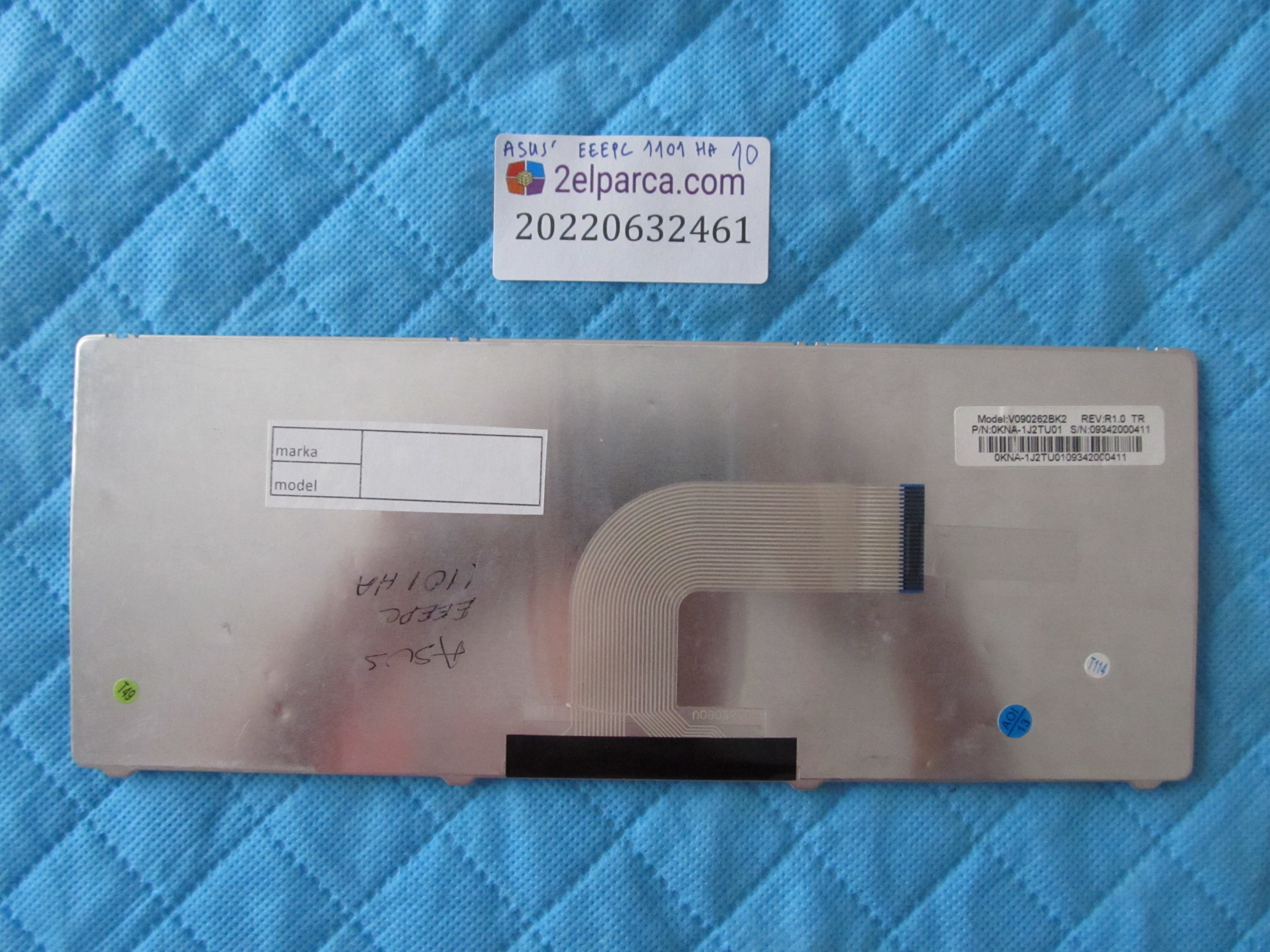 ASUS Asus eeepc 1101 ha klavye orjinal ürün küçük görsel 2