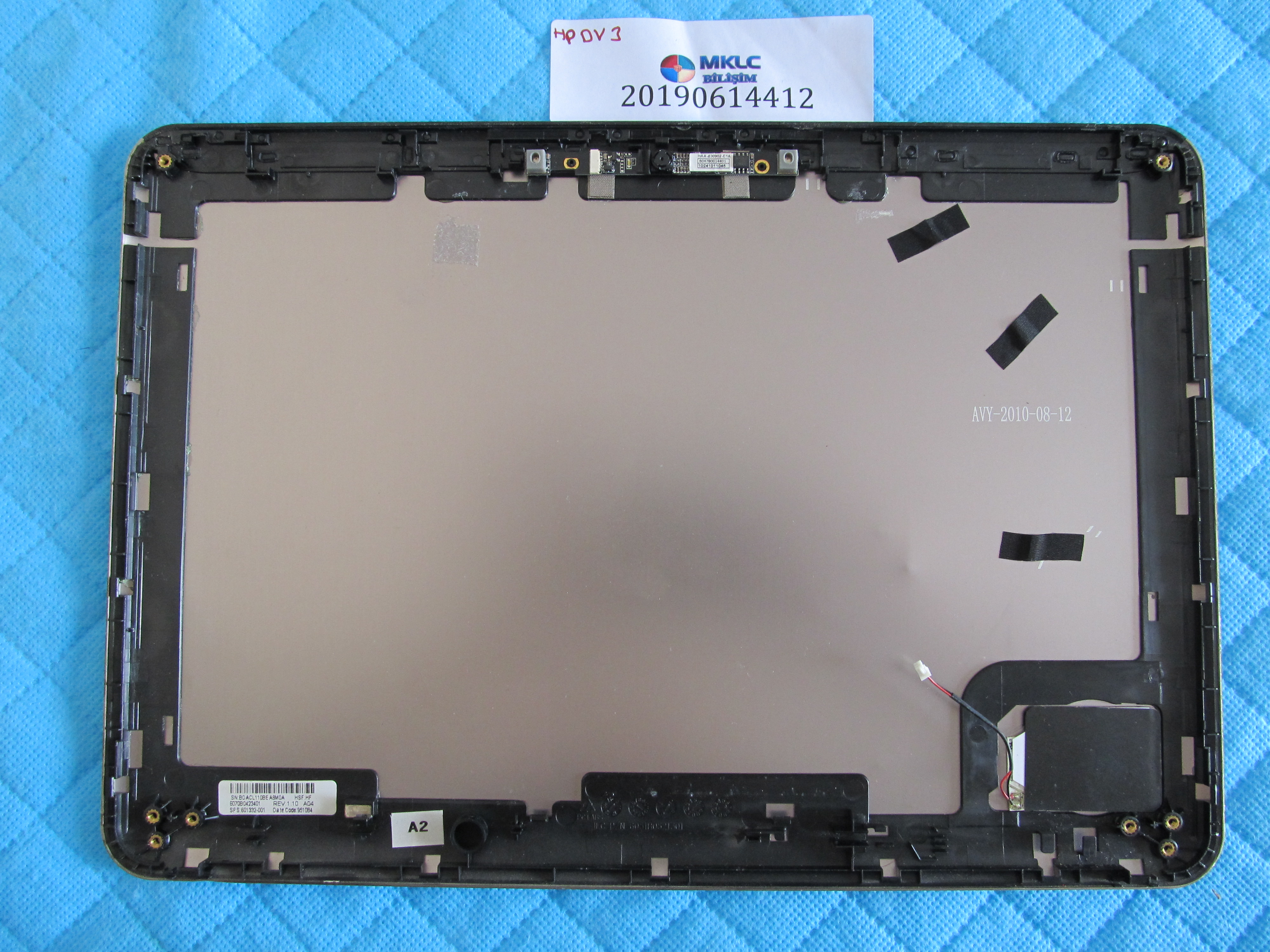 HP Hp dv3 ekran arka kapak lcd back cover orjinal ürün küçük görsel 2