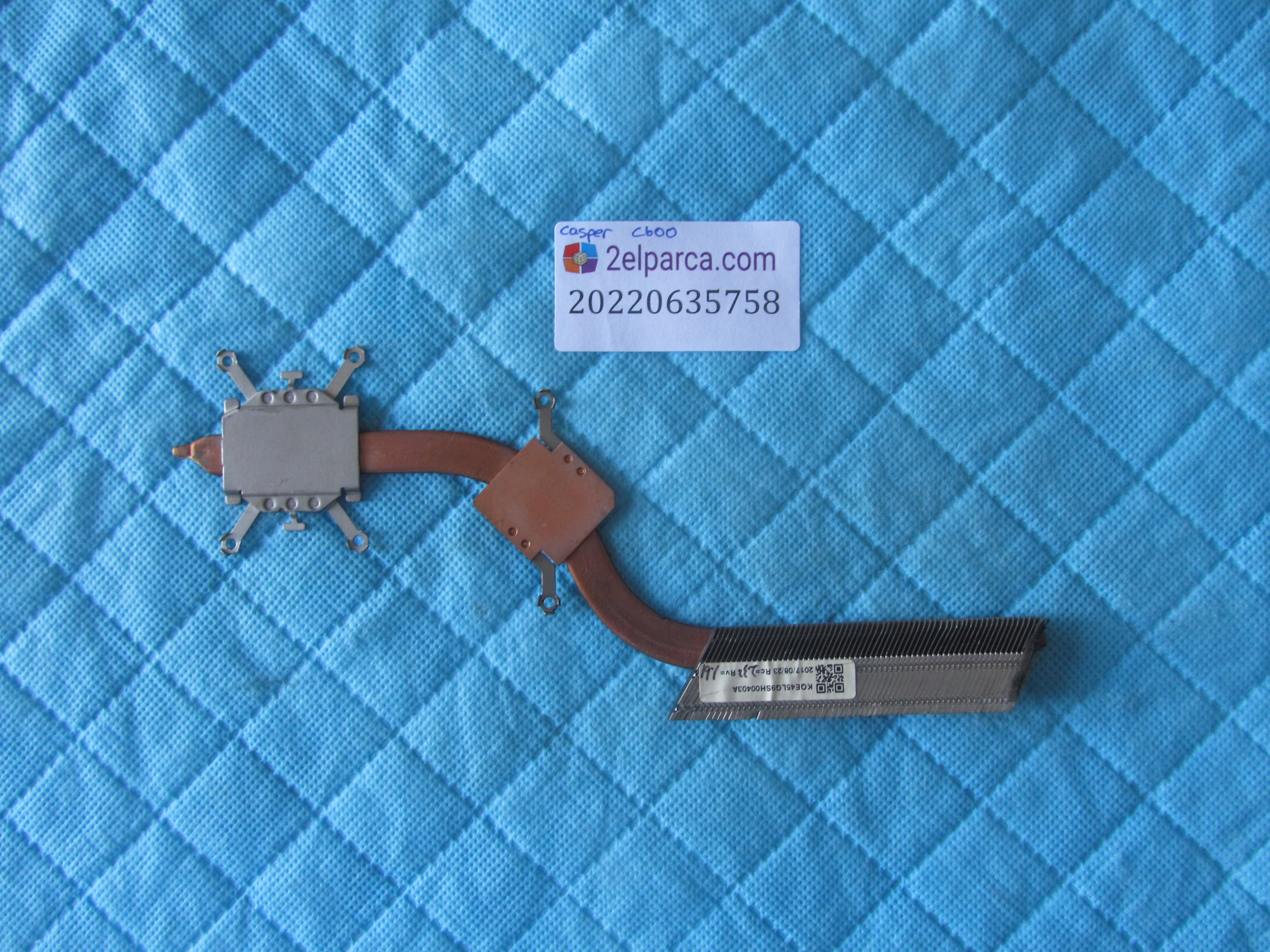 CASPER Casper c600 bakir soğutucu (heatsink) orjinal ürün küçük görsel 2