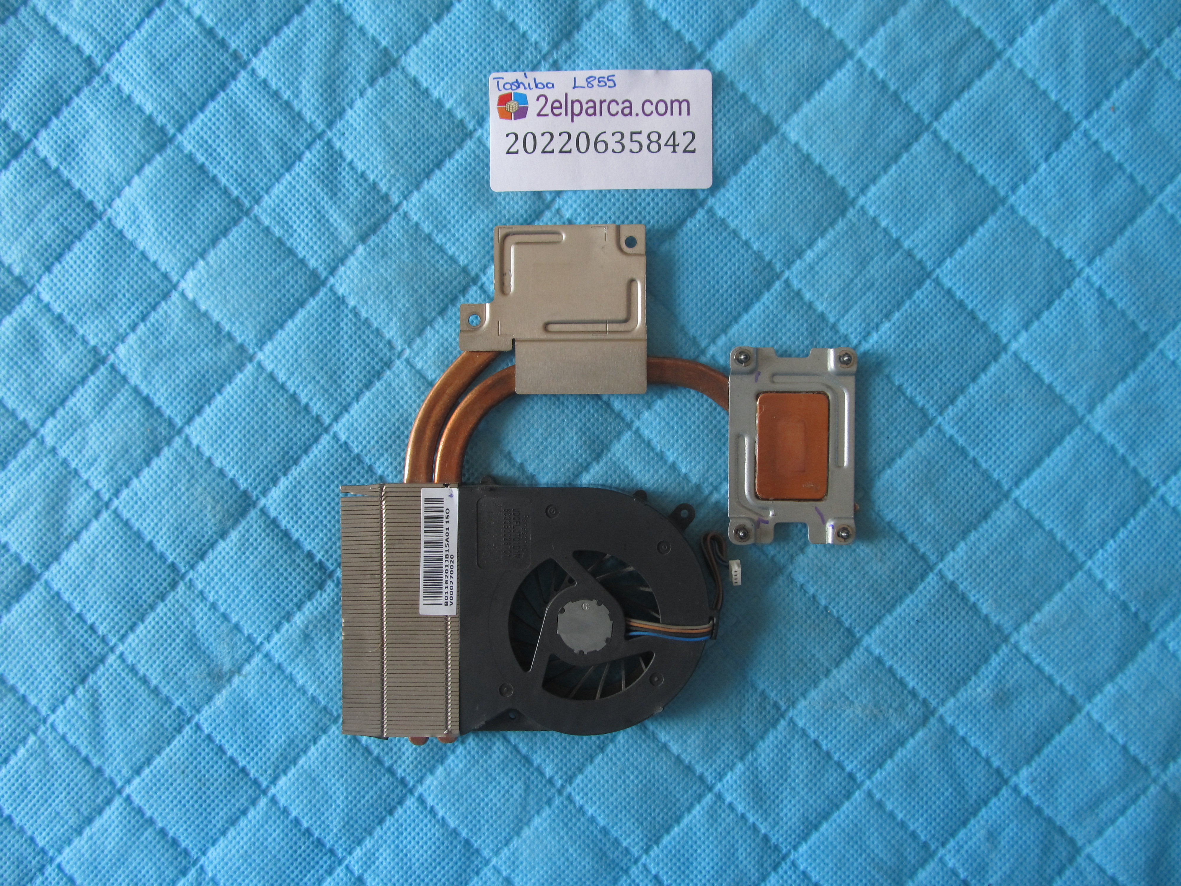 TOSHİBA Toshiba l855 fan bakir soğutucu (heatsink) orjinal ürün küçük görsel 2