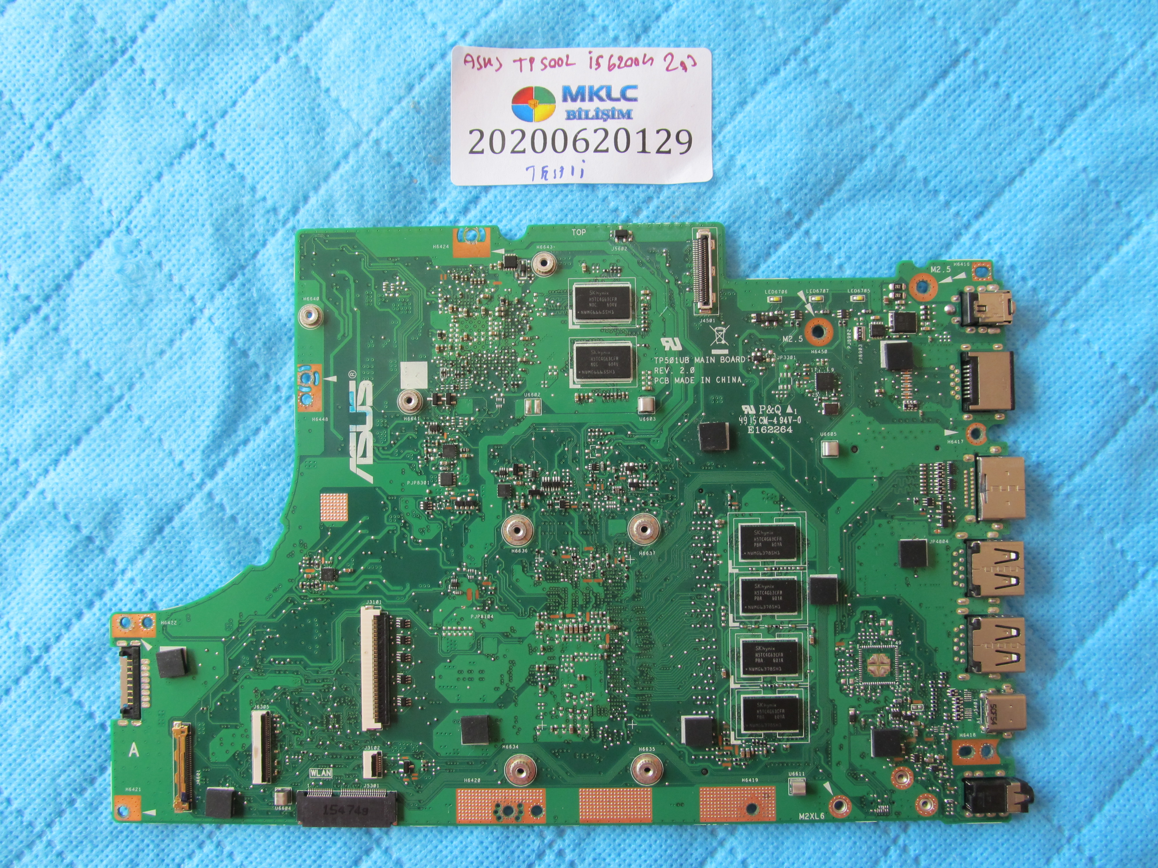 ASUS Asus tp500 anakart asus tp500l anakart i5 6200u cpu 2 gb vga orjinal küçük görsel 2