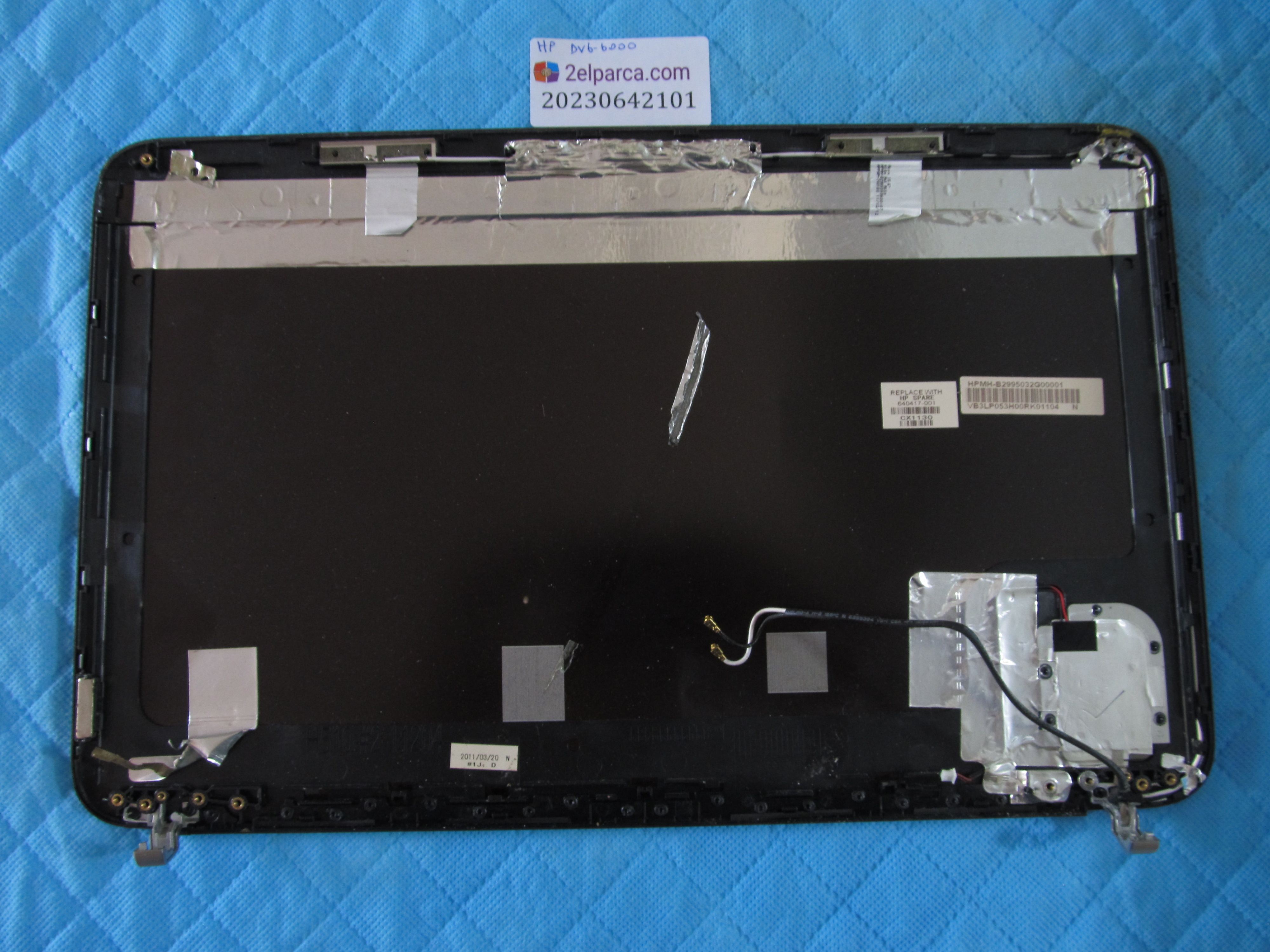 HP Hp dv6-6000 ekran arka kapak lcd back cover orjinal ürün küçük görsel 2