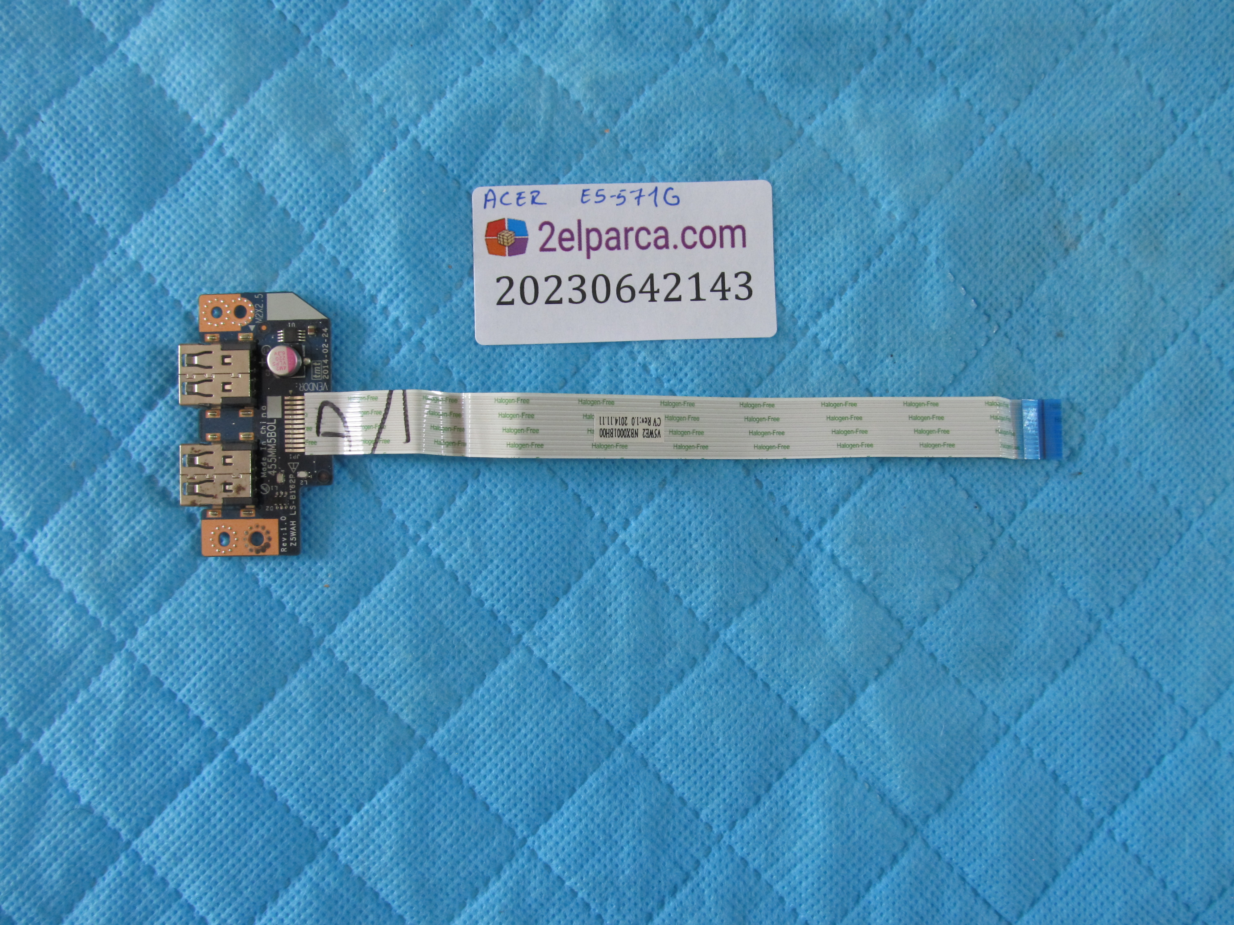 ACER Acer e5-571g usb kart flex dahil orjinal ürün küçük görsel 2