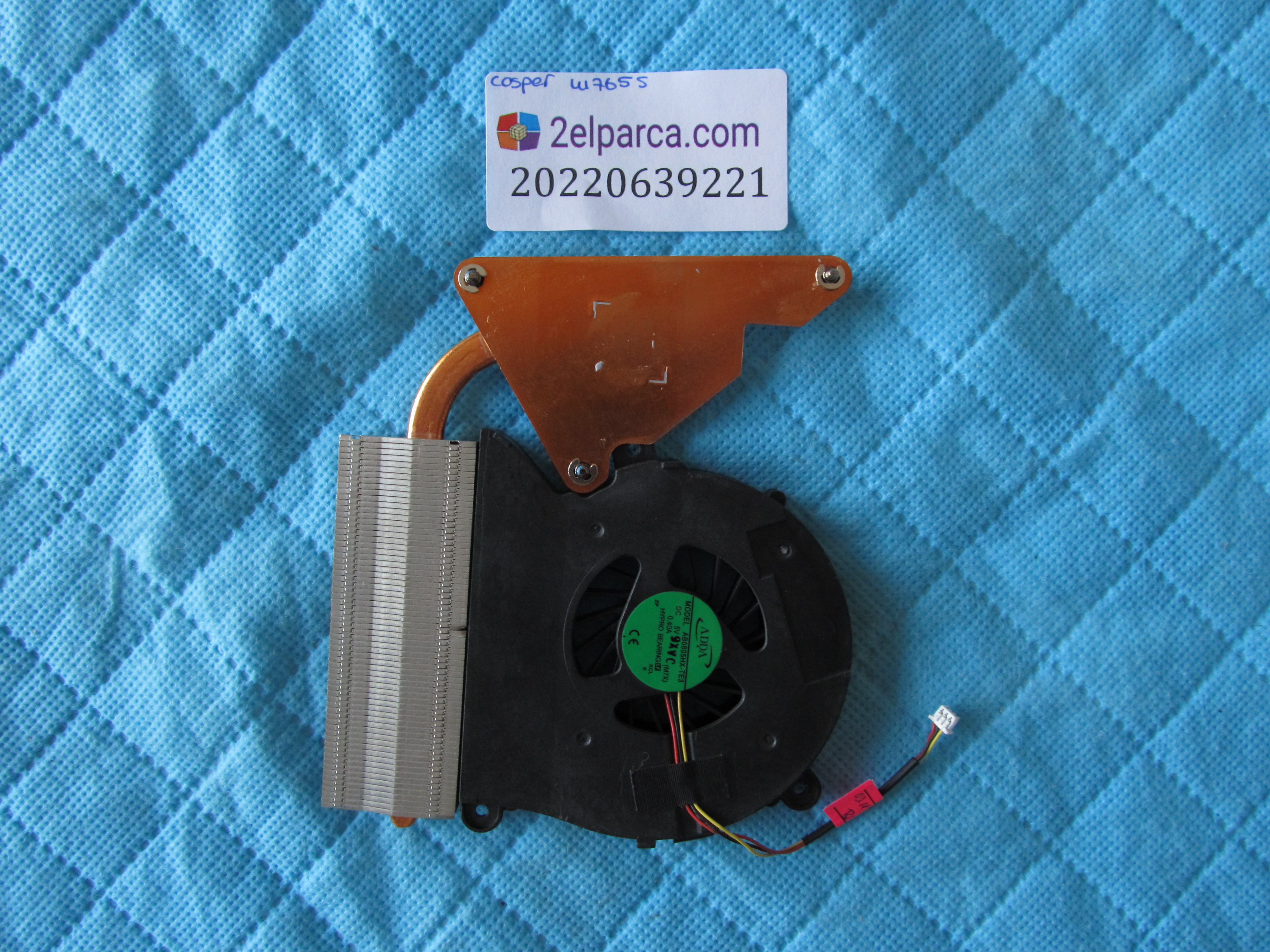 CASPER Casper w76s fan bakir soğutucu  (heatsink) orjinal ürün küçük görsel 2