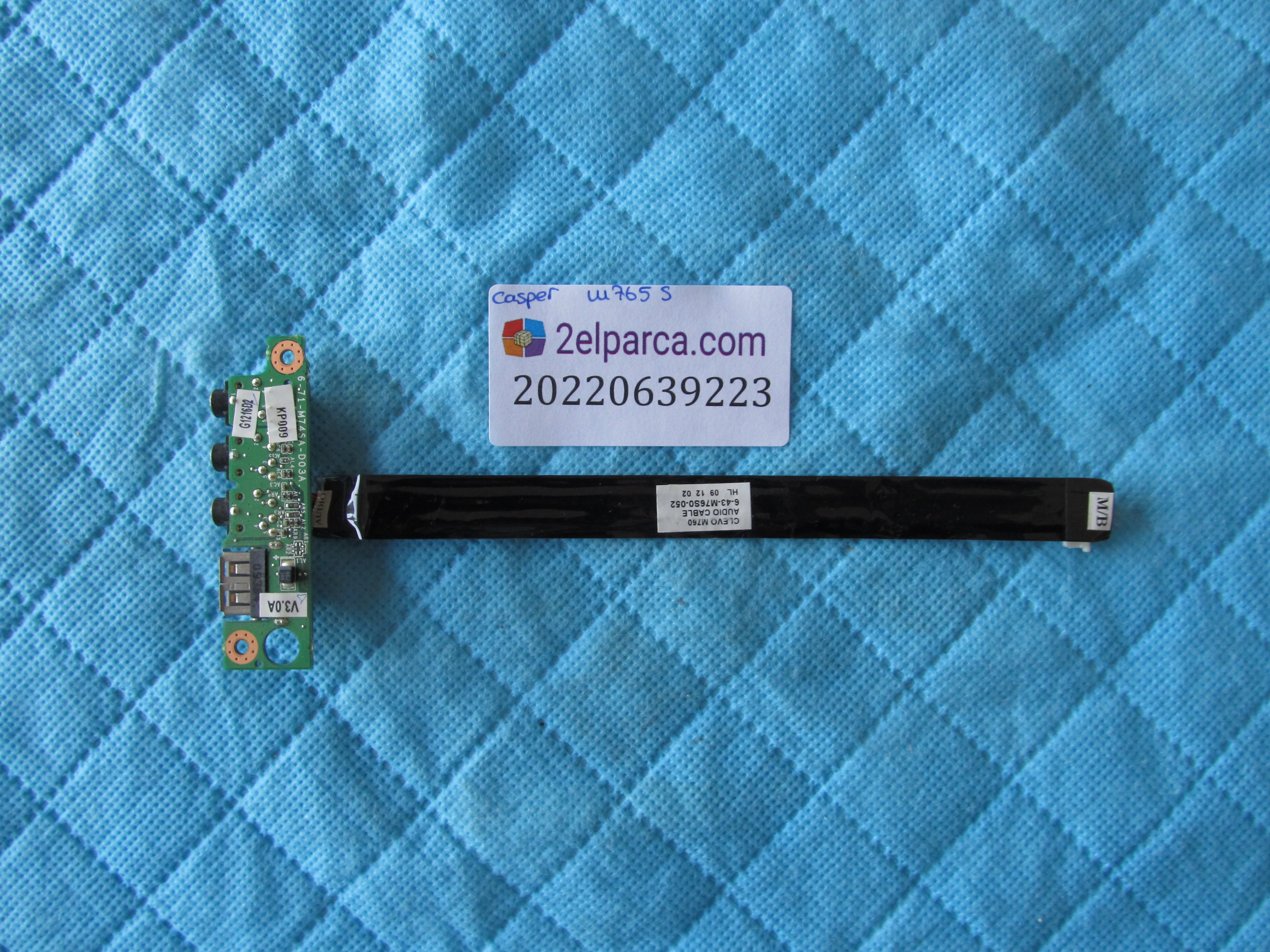CASPER Casper w76s usb ve ses board kablo orjinaşl ürün küçük görsel 2