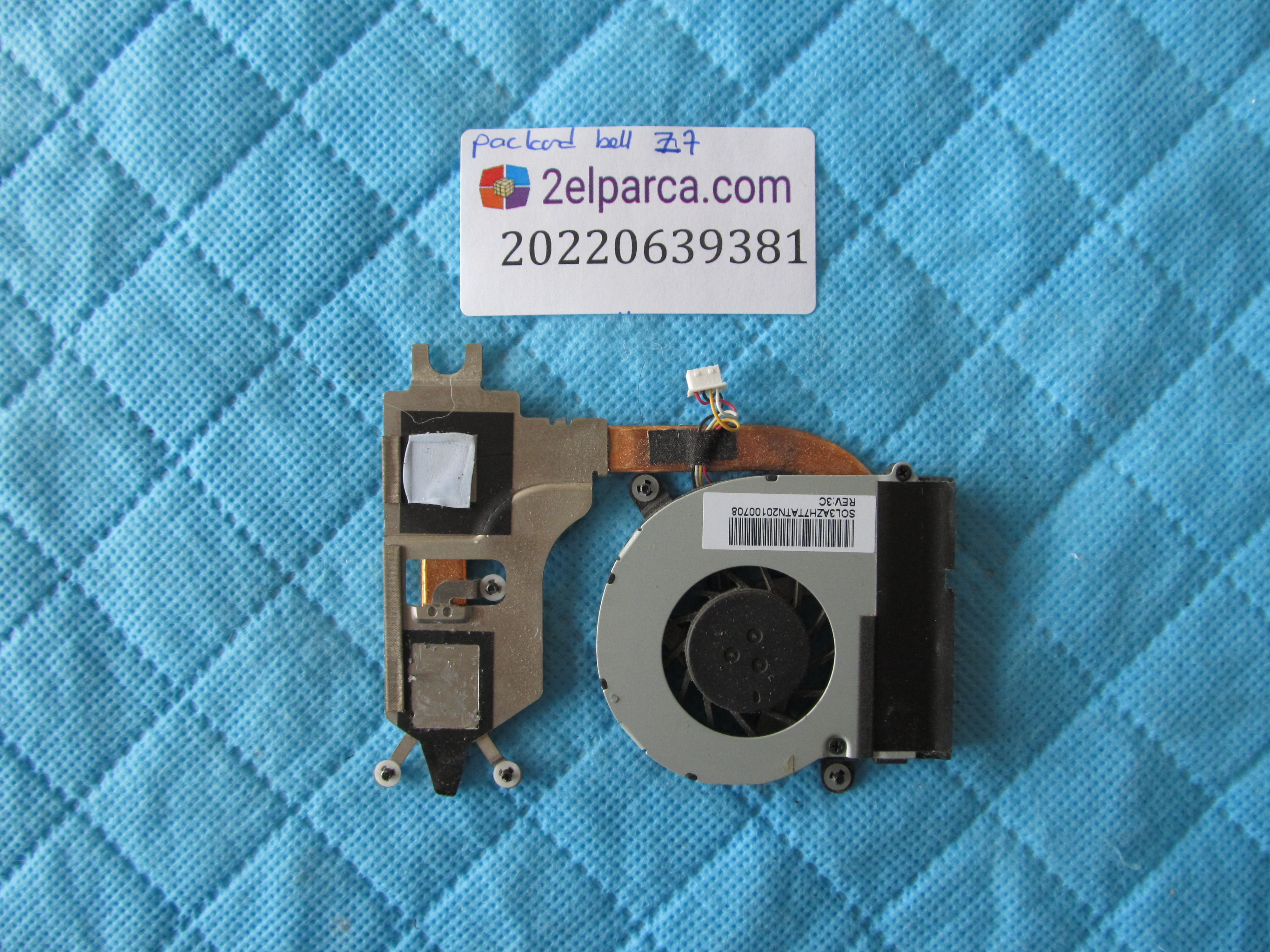PACKARD BELL Packard bell zh7 fan bakir soğutucu (heatsink) orjinal ürün küçük görsel 2