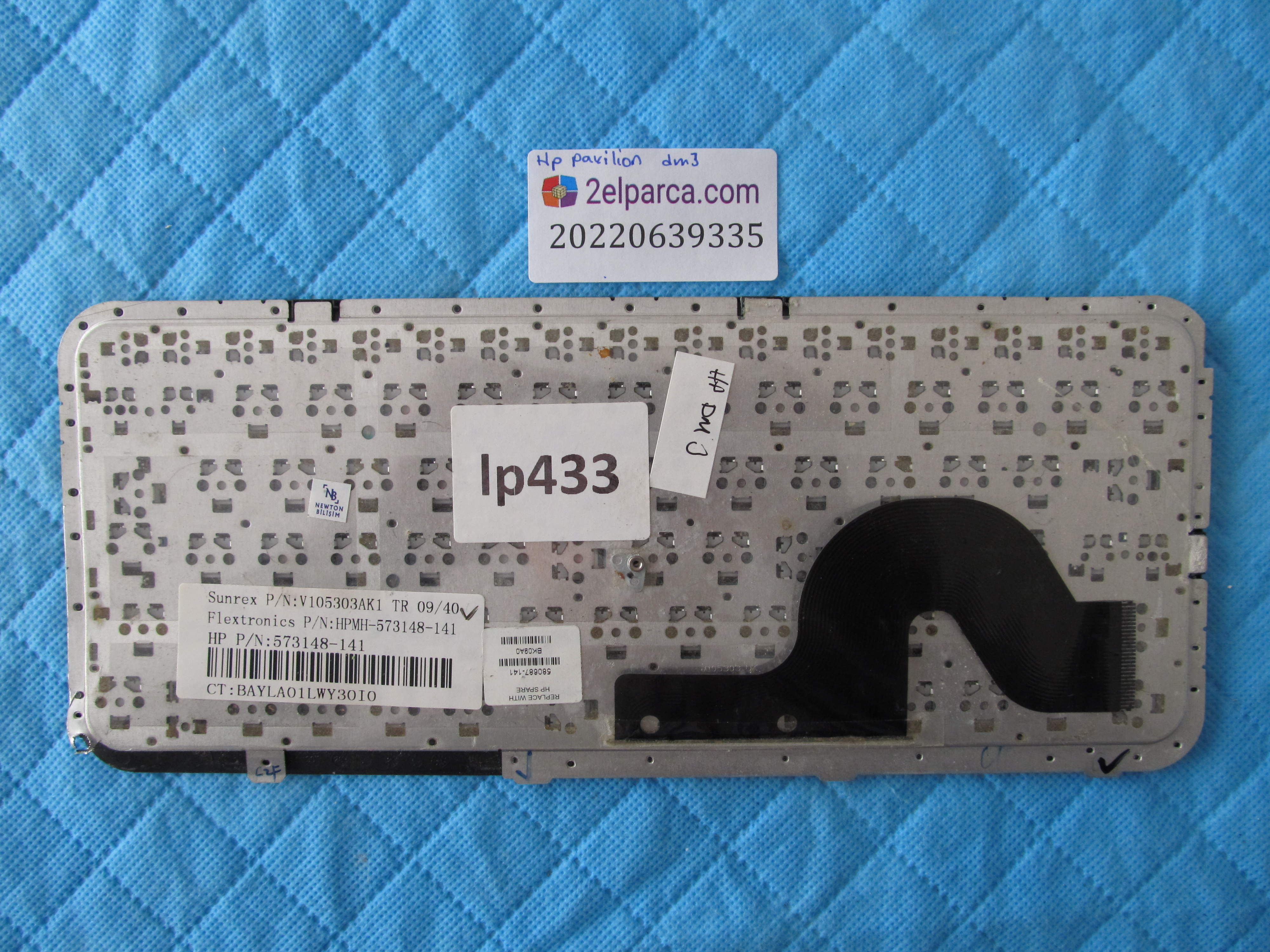 HP Hp pavilion dm3 tr q klavye orjinal ürün küçük görsel 2