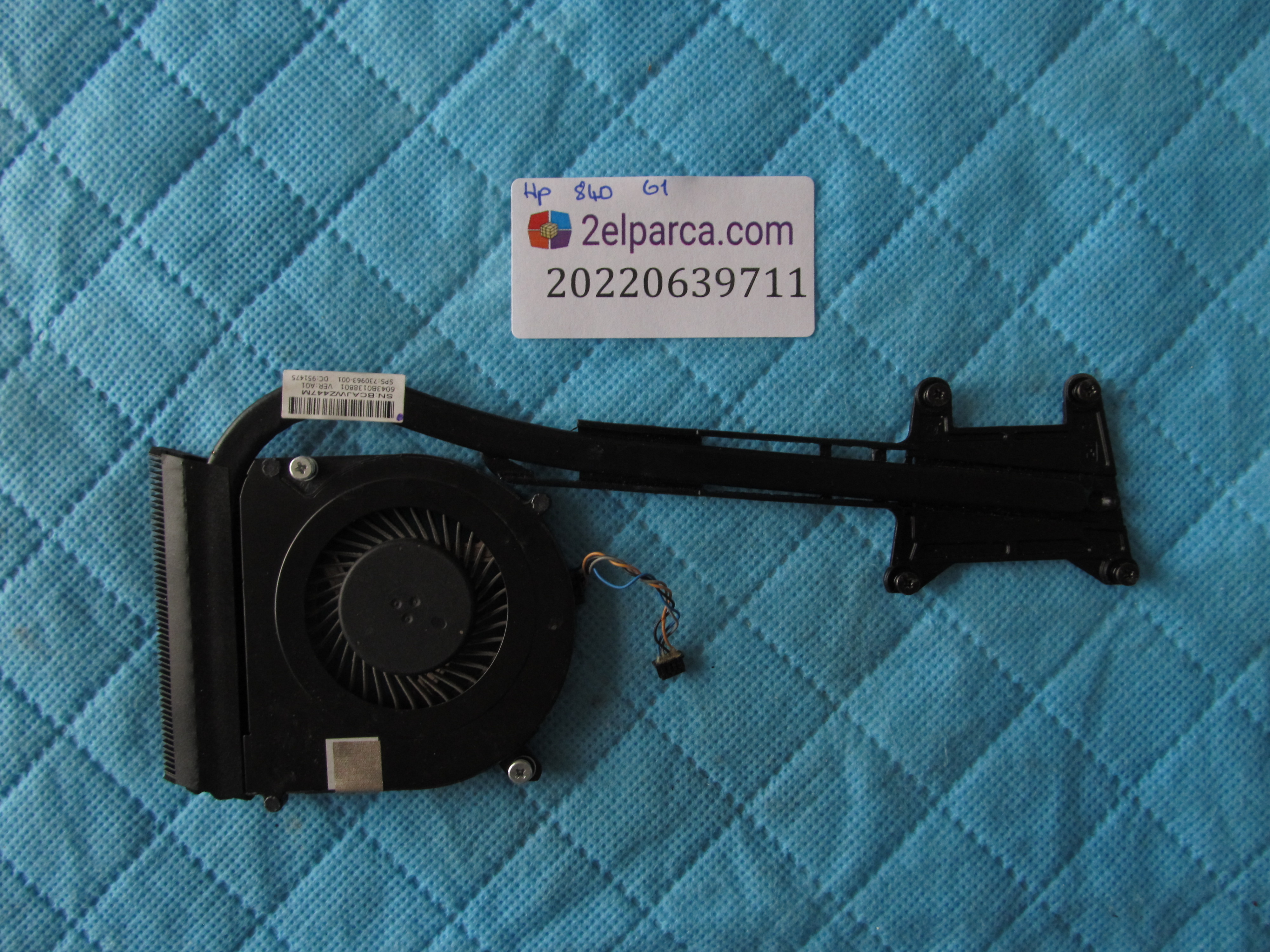 Hp elitebook 840 g1 fan soğutucu bakir (heatsink) orjinal ürün