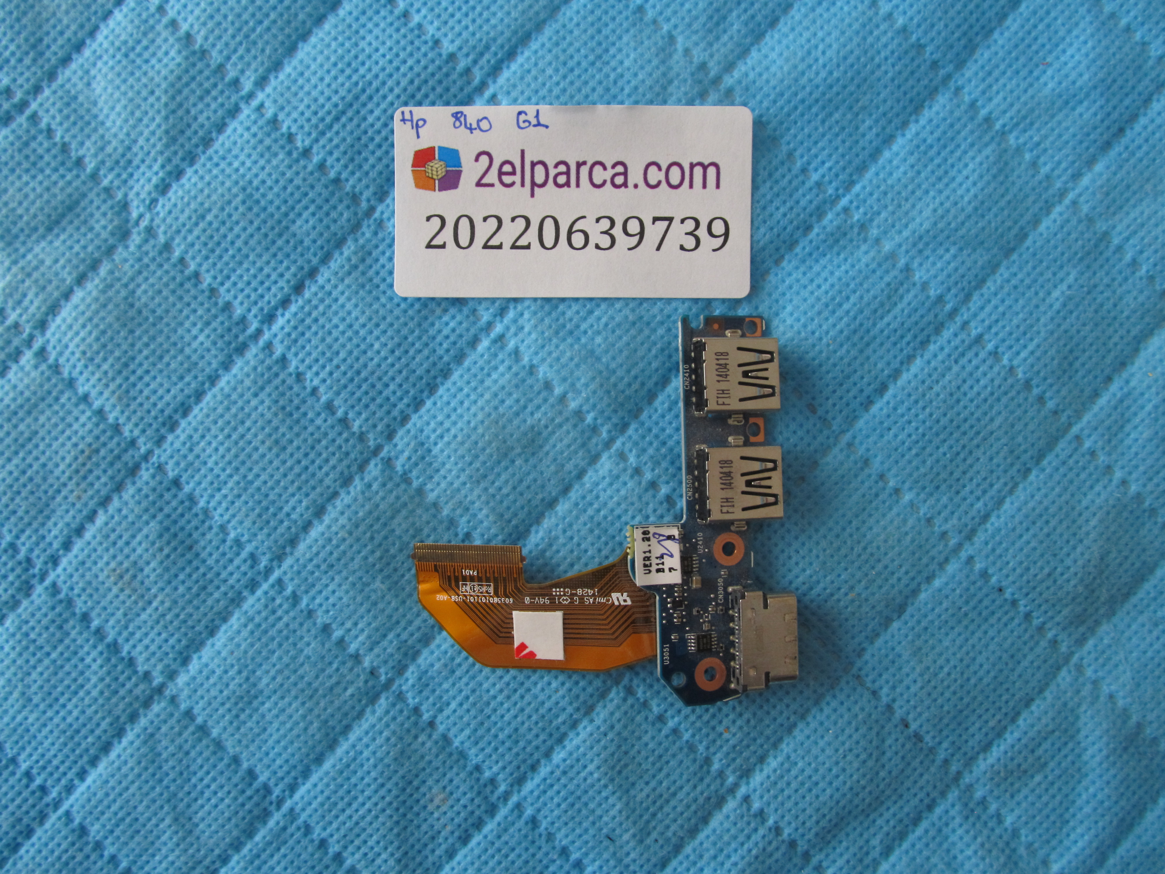 Hp elitebook 840 g1 usb ve vga board orjinal ürün
