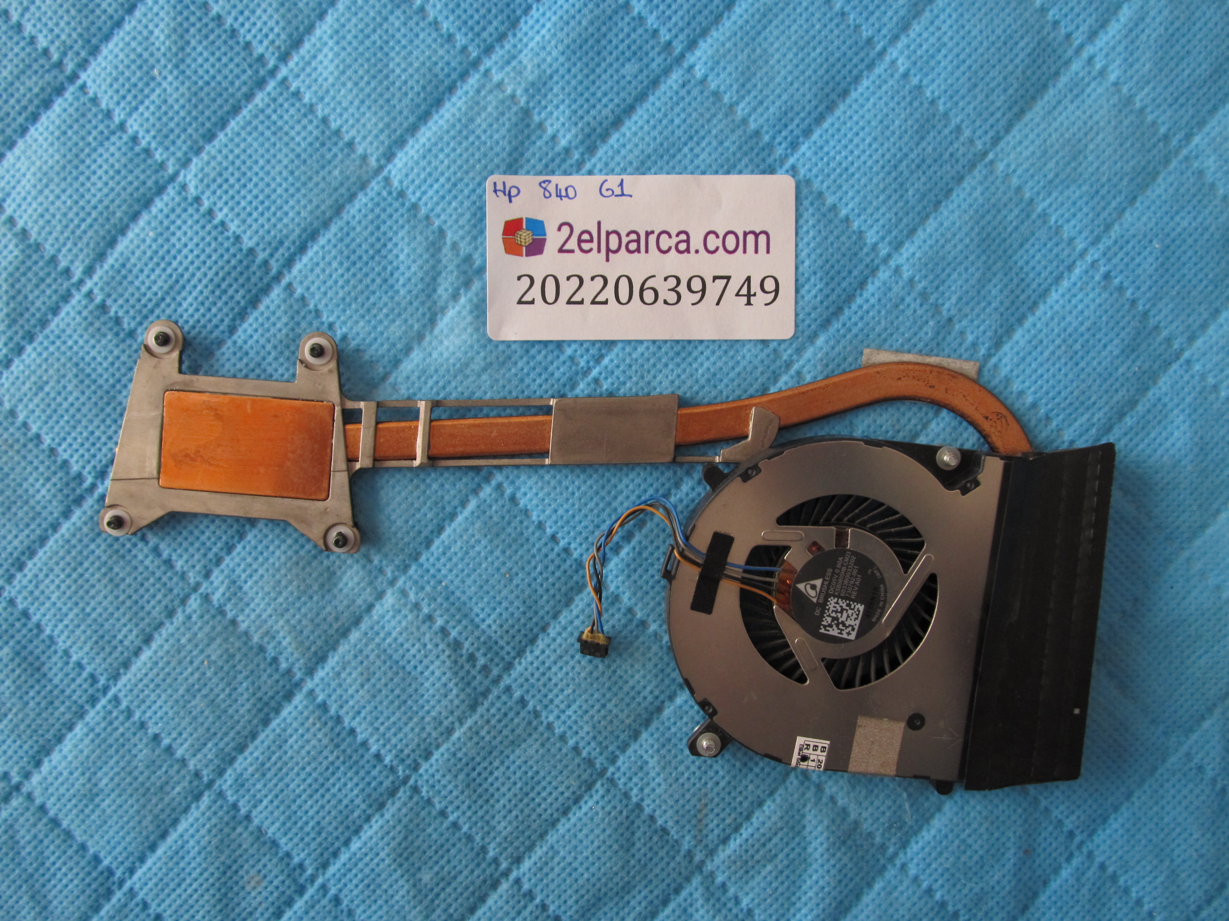 Hp elitebook 840 g1 fan soğutucu bakir (heatsink) orjinal ürün