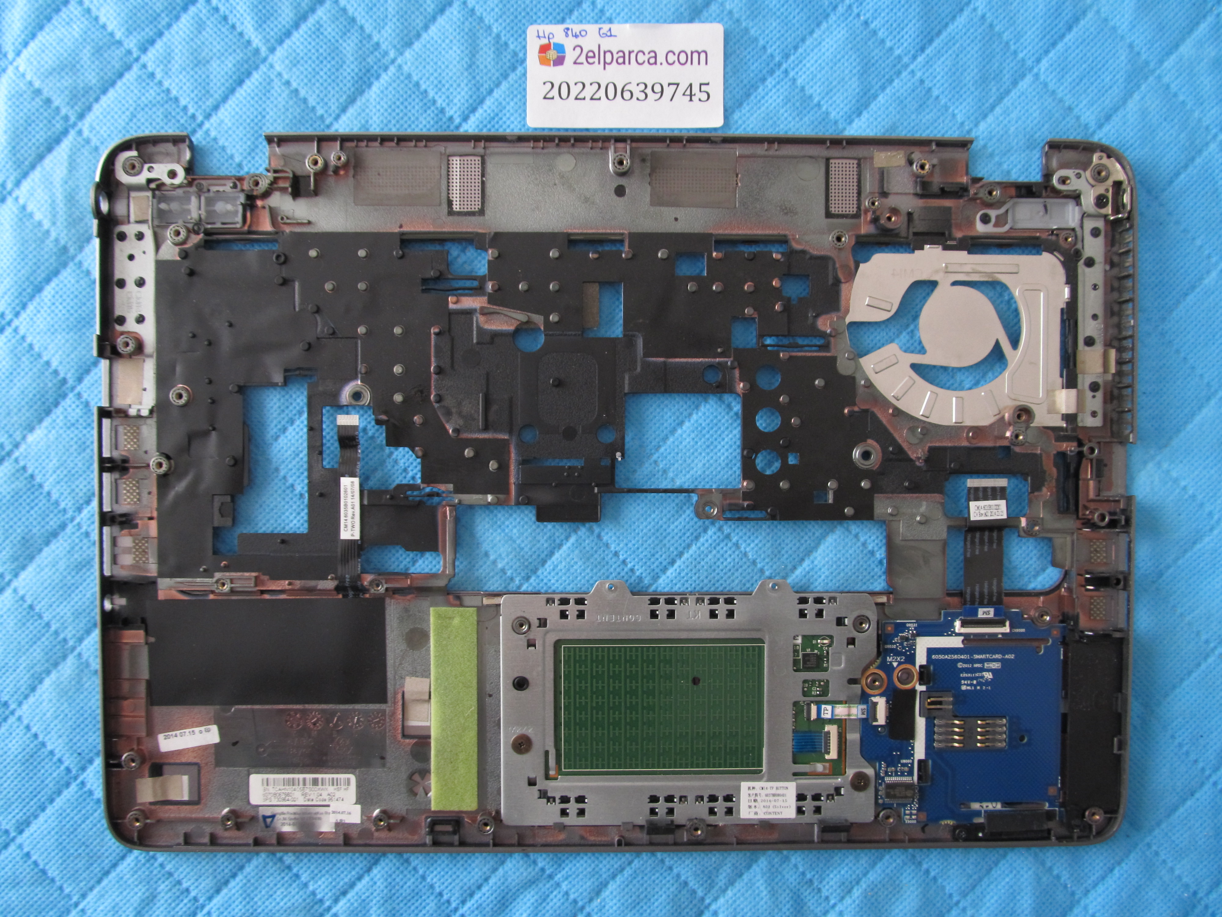 HP Hp elitebook 840 g1 üst kasa klavye kasaasi orjinal ürün küçük görsel 2