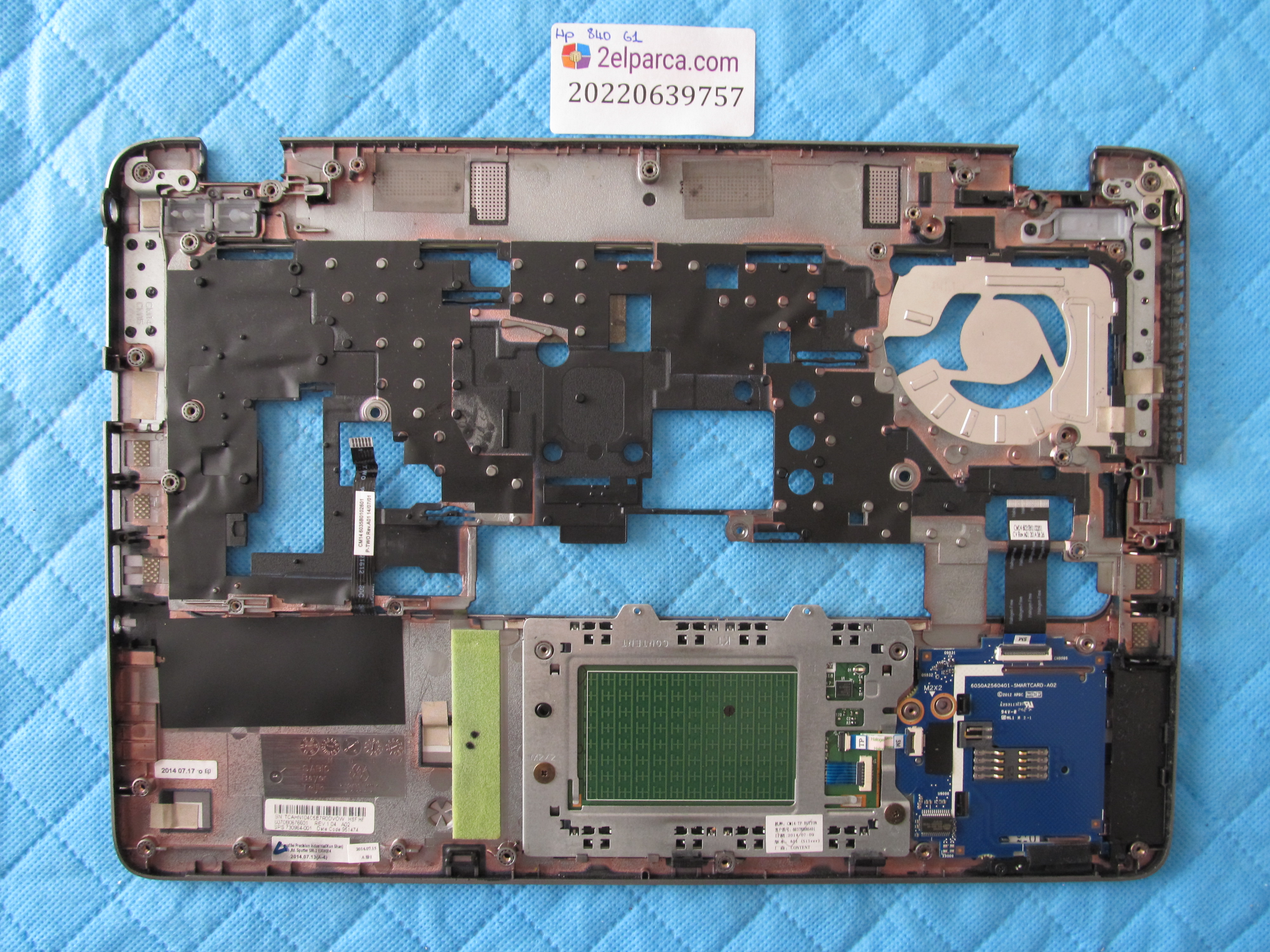 HP Hp elitebook 840 g1 üst kasa klavye kasaasi temiz orjinal ürün küçük görsel 2