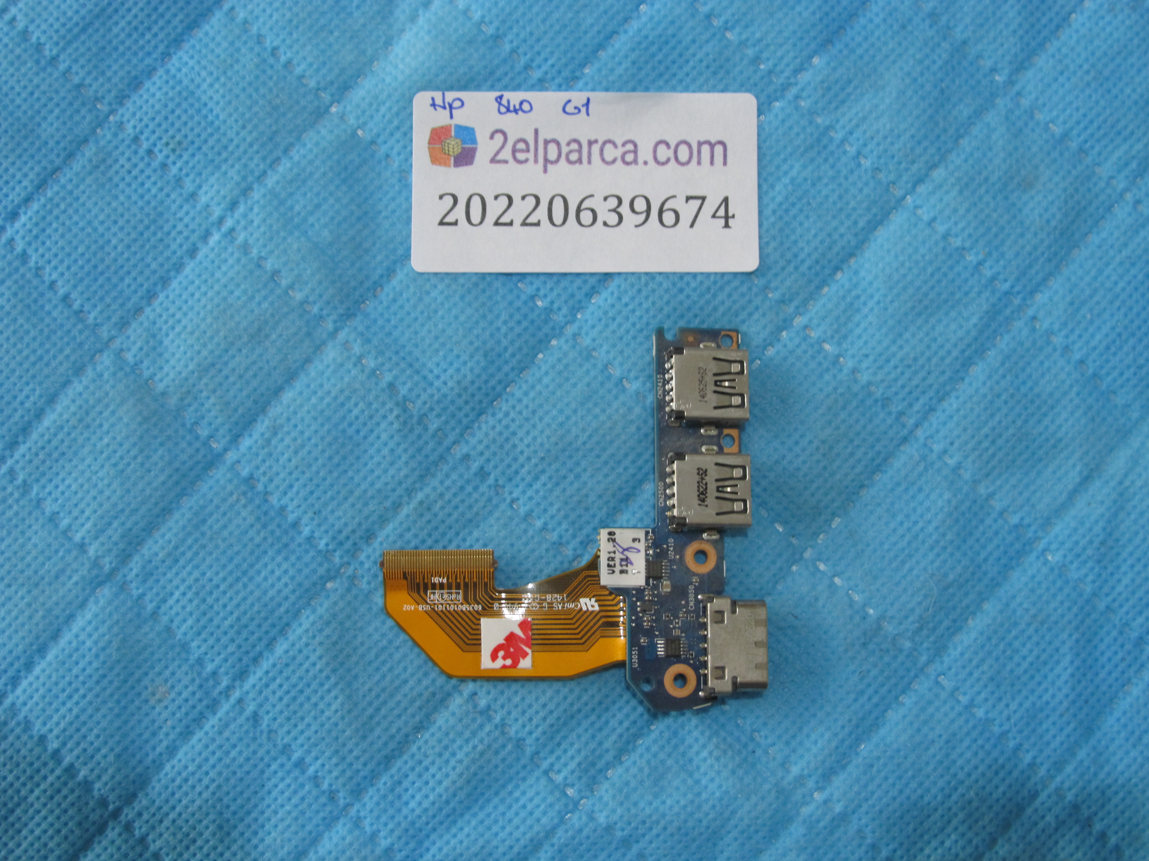 Hp elitebook 840 g1 usb ve vga board orjinal ürün