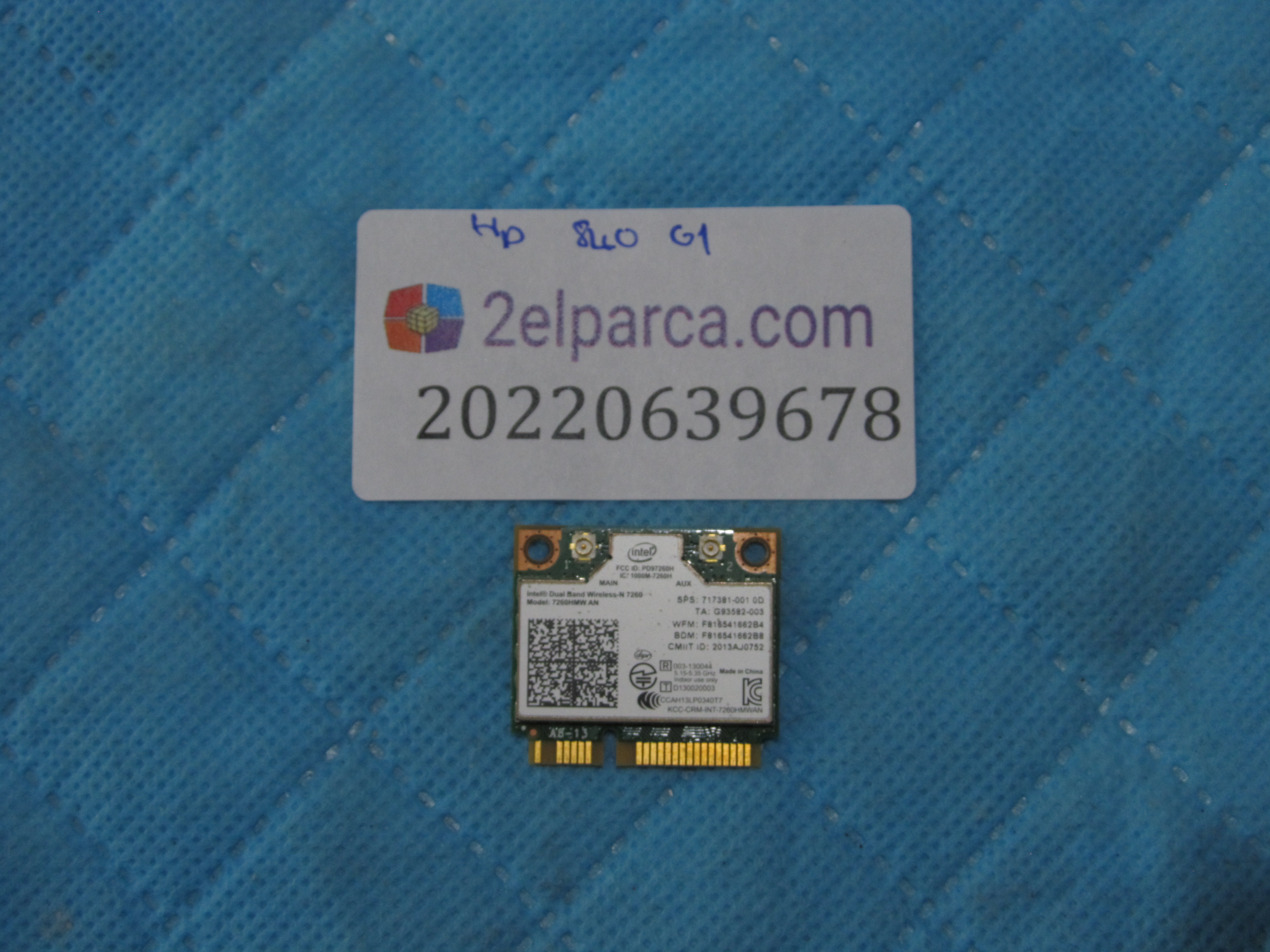 Hp elitebook 840 g1 wifi karti orjinal ürün