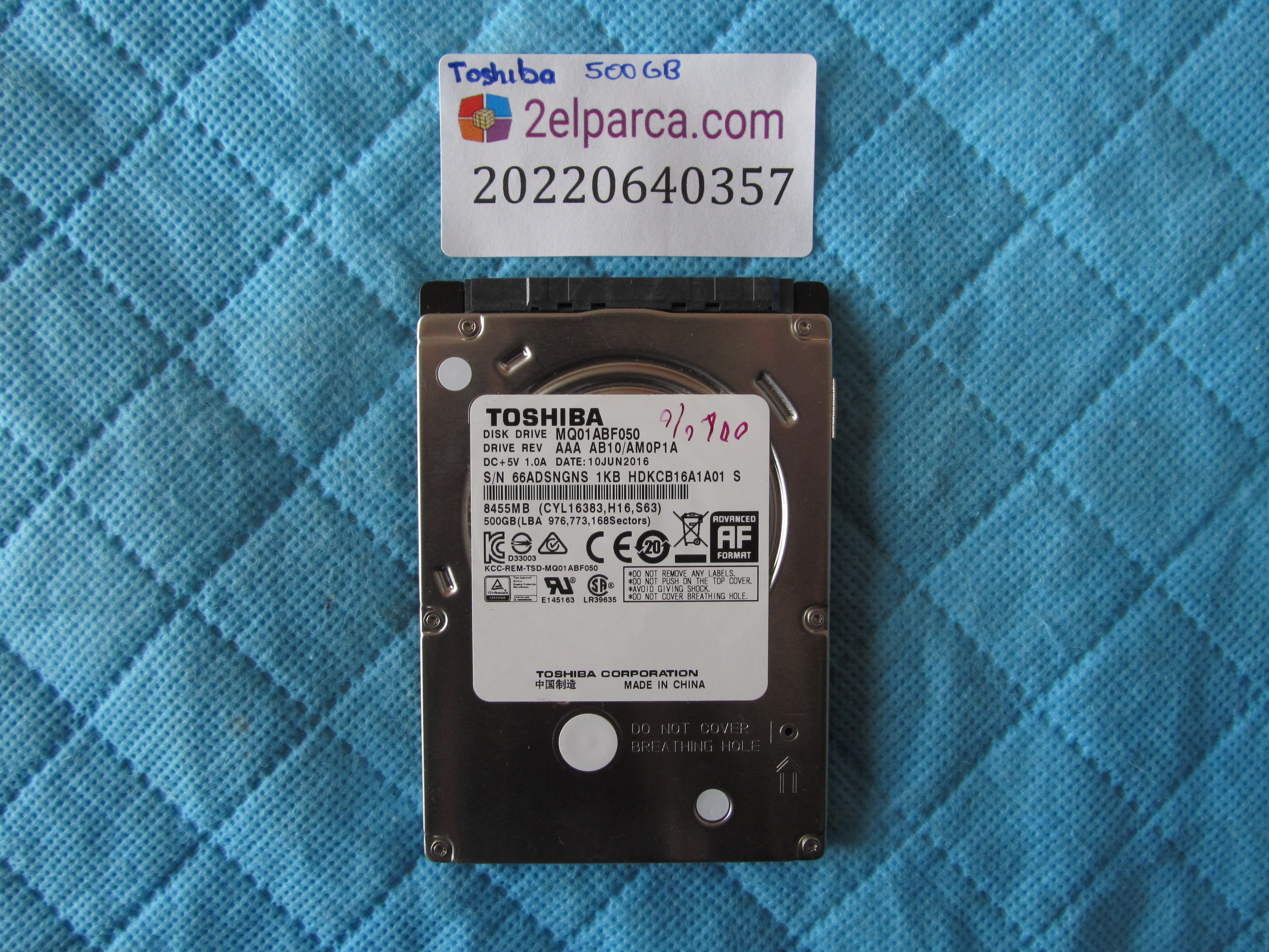 Toshiba 500 gb 2.5