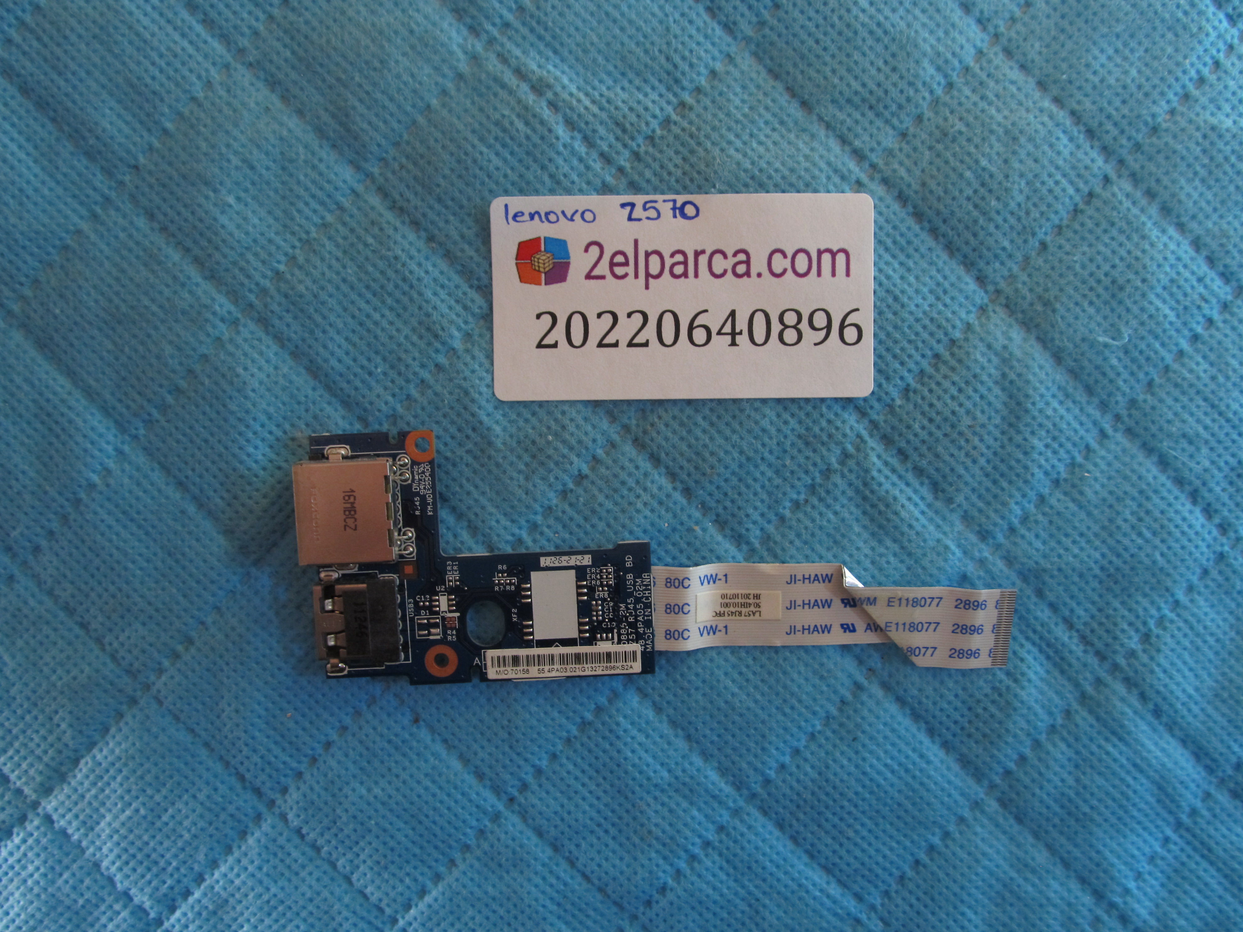 LENOVO Lenovo z570 usb ve ethernet board flex orjinal ürün küçük görsel 2