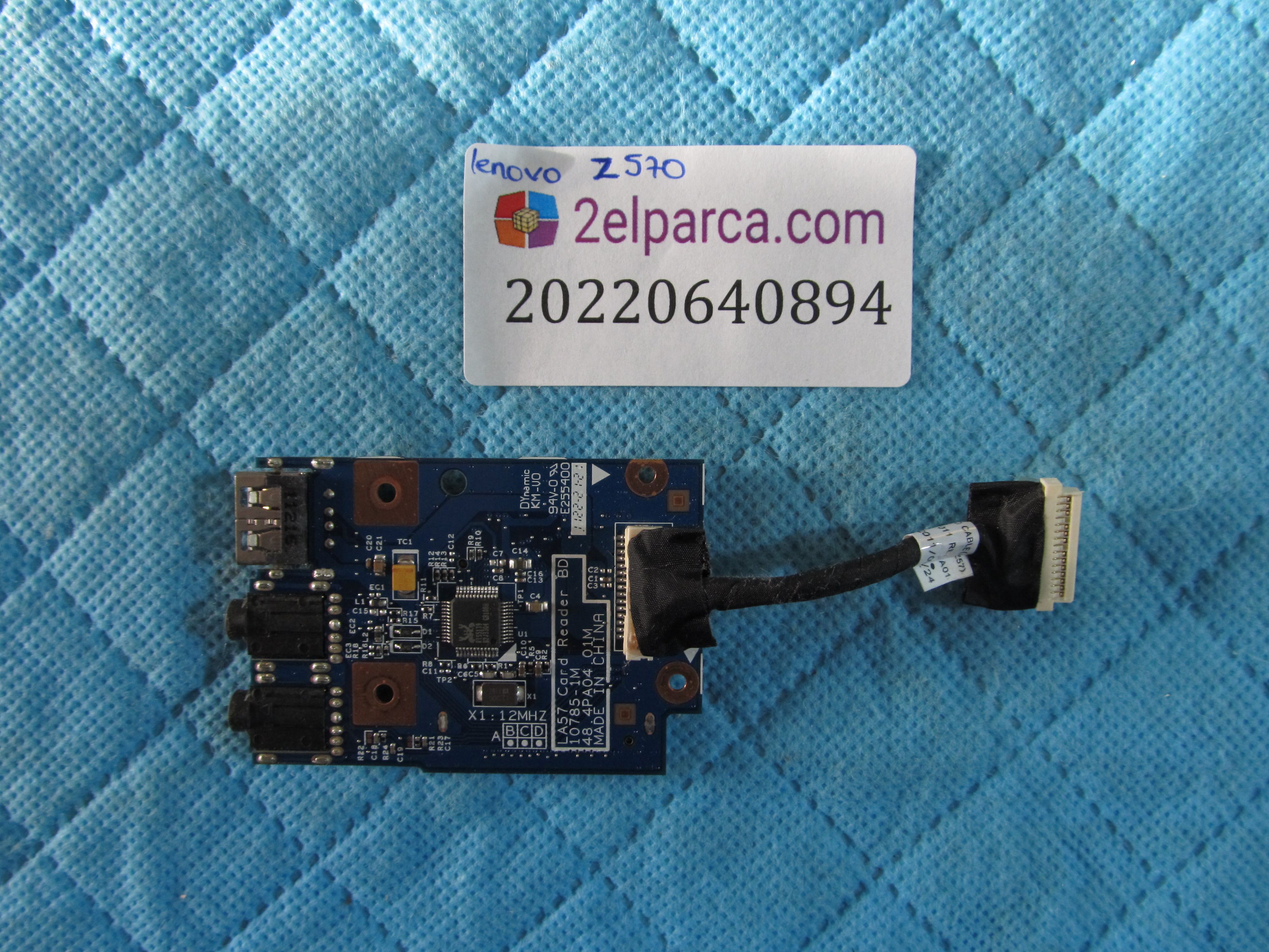 LENOVO Lenovo z570 usb ses ve kart okuyucu kablo orjinal ürün küçük görsel 2