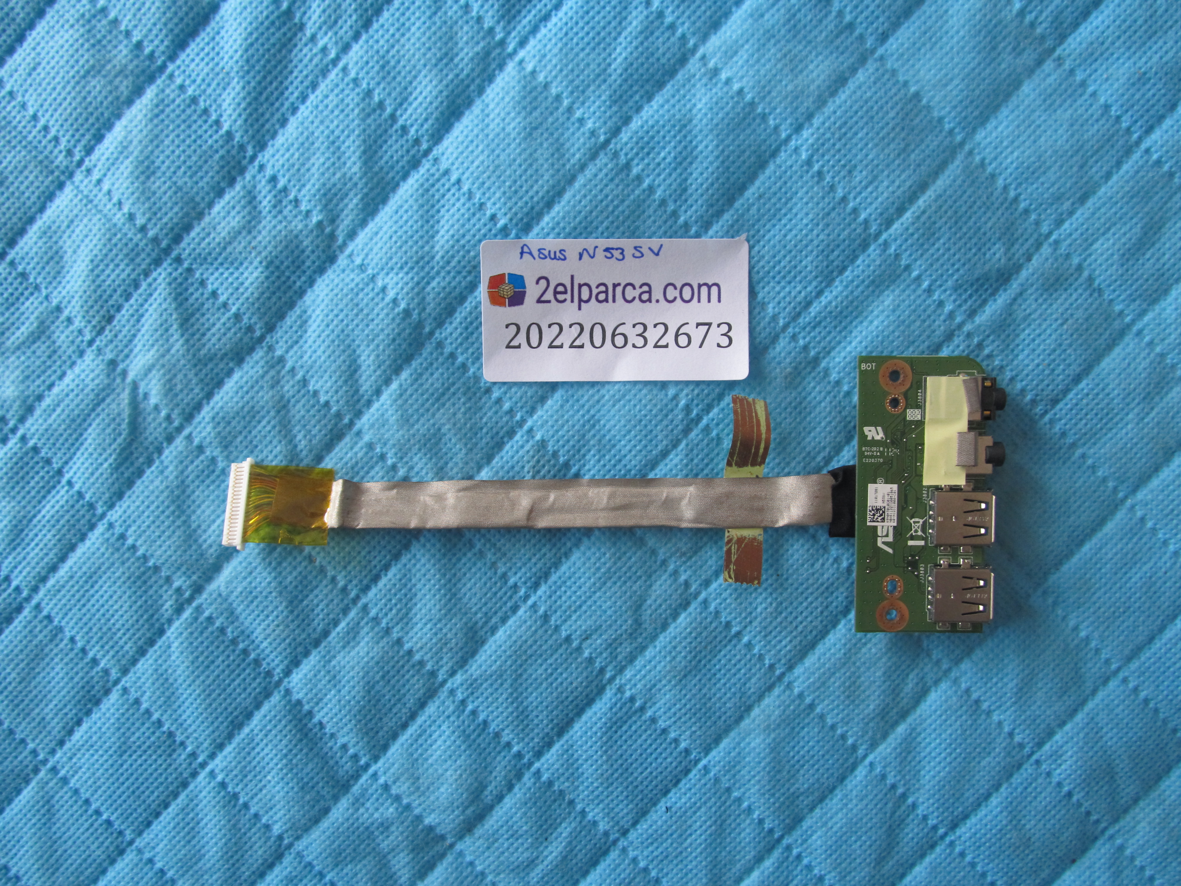 ASUS Asus n53sv usb kart ses kart flex dahil orjinal ürün küçük görsel 2