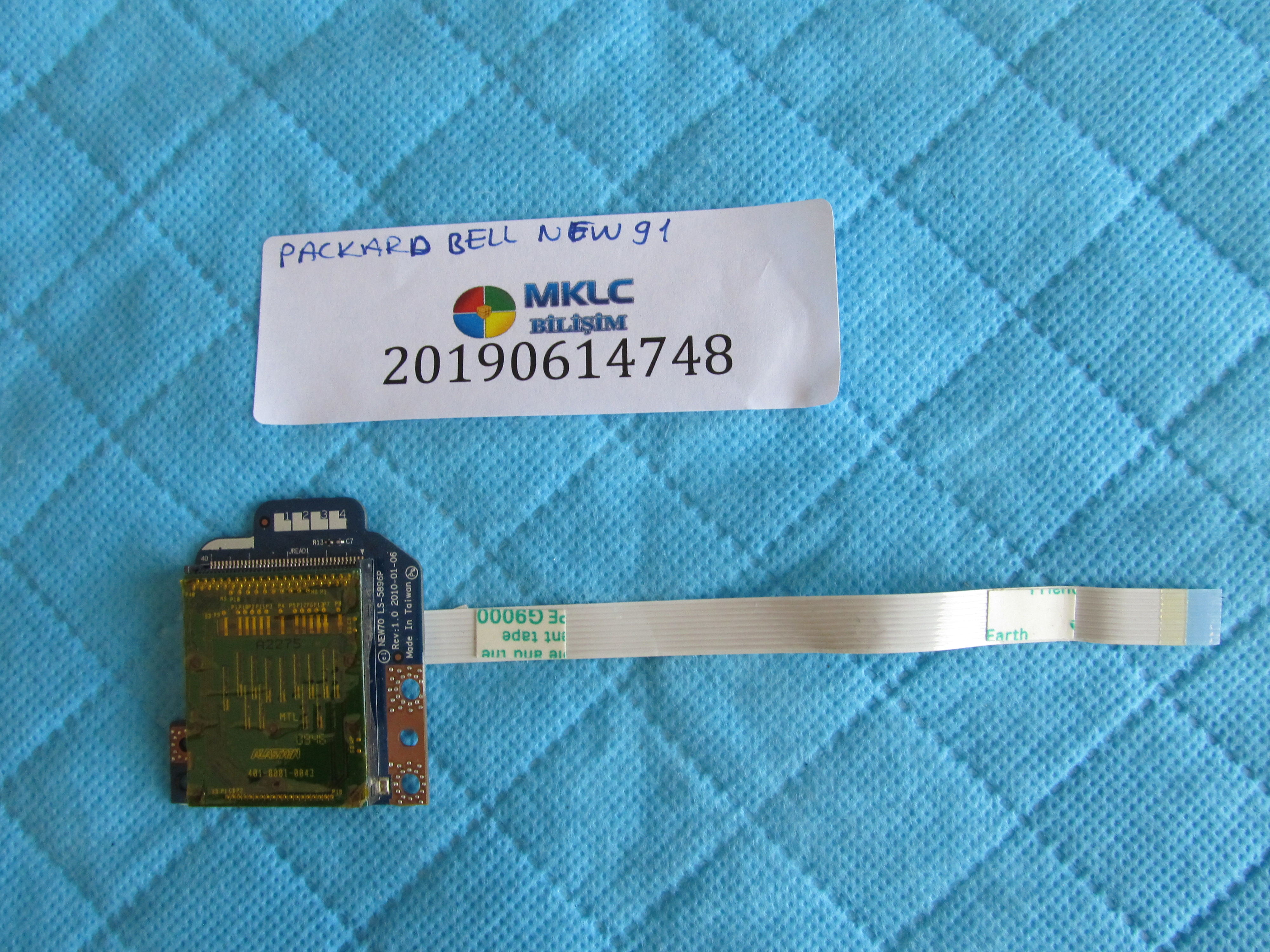 Packard bell new91 kart okuyucu ve flex