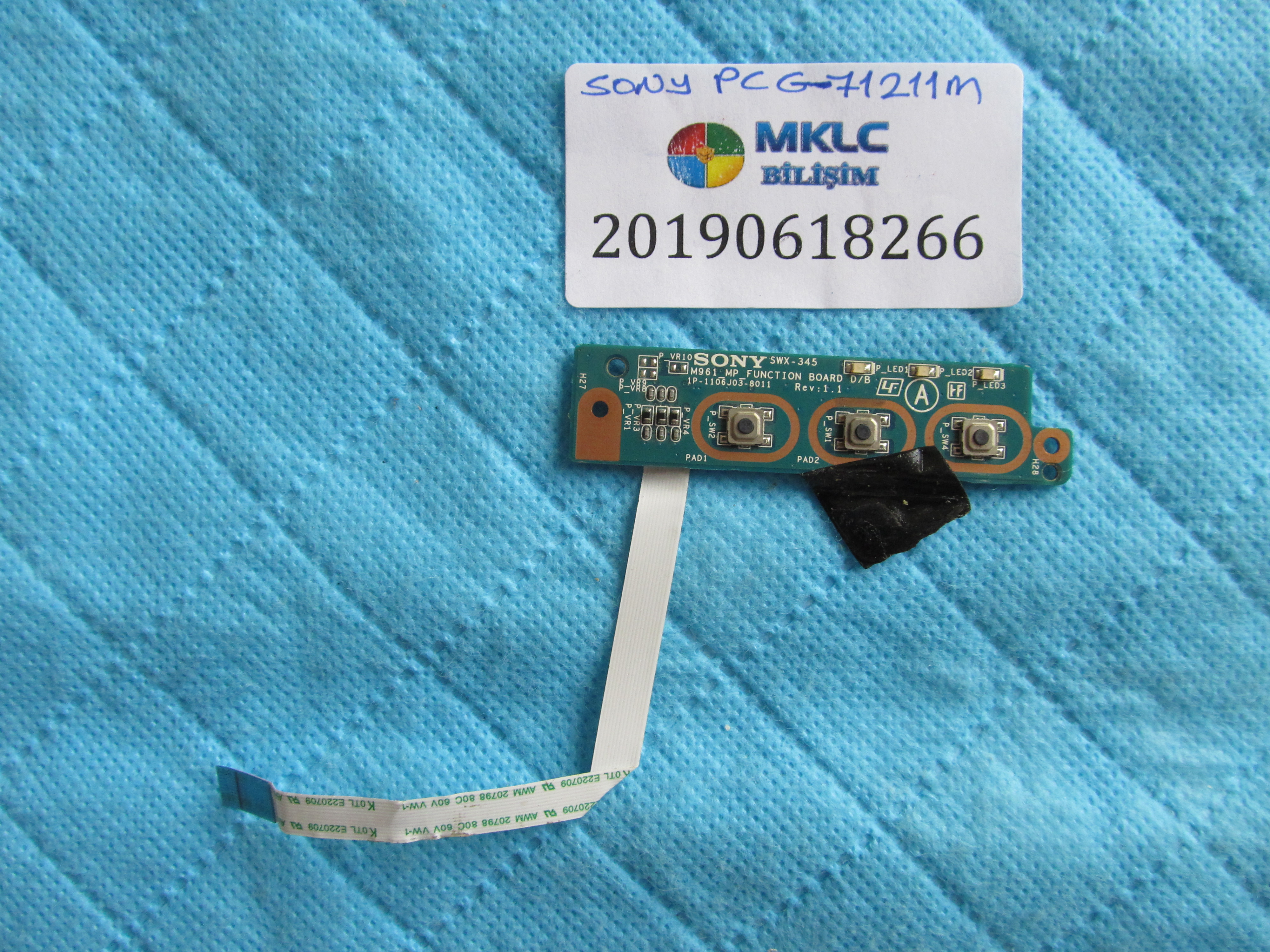 Sony pcg-71211m tetik karti ve flex orjinal ürün