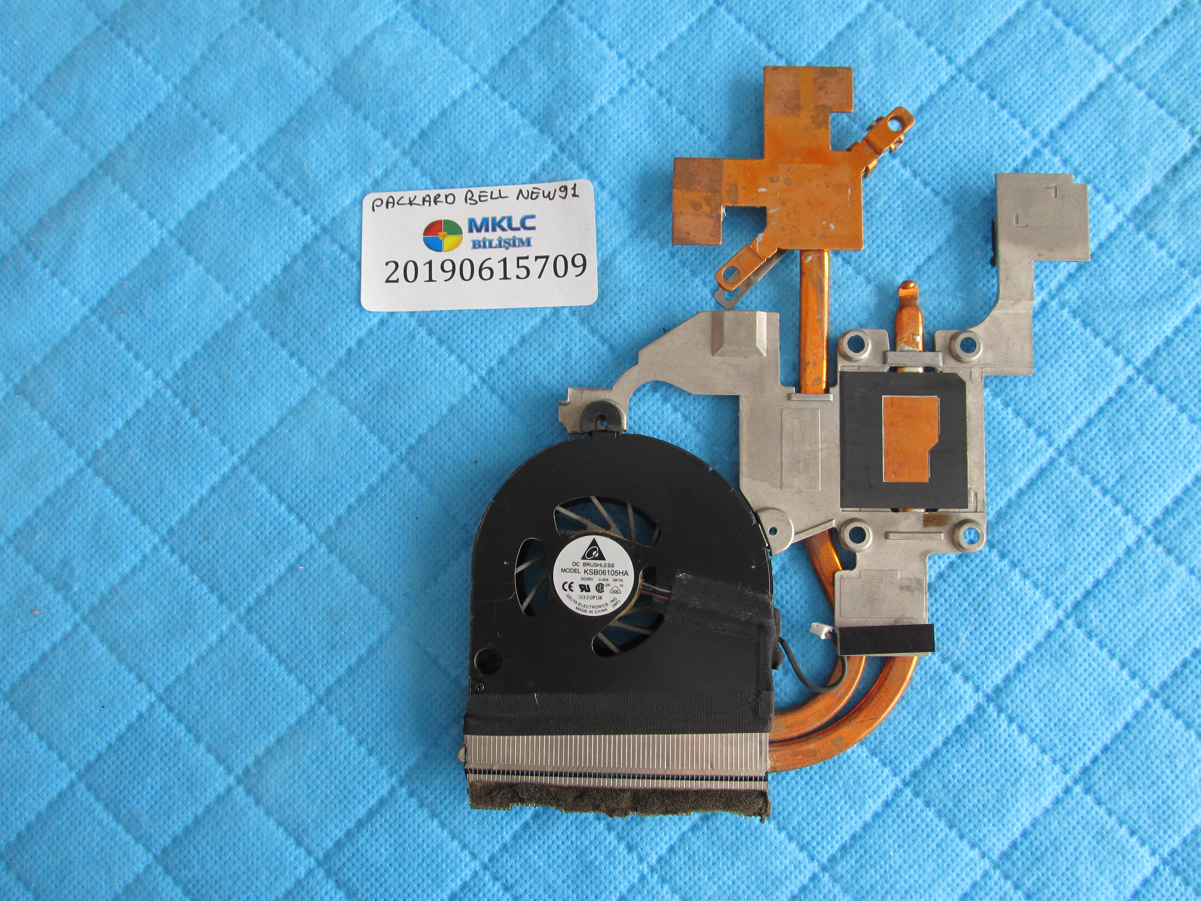 PACKARD BELL Packard bell new91 fan bakir soğutucu (heatsink) küçük görsel 2