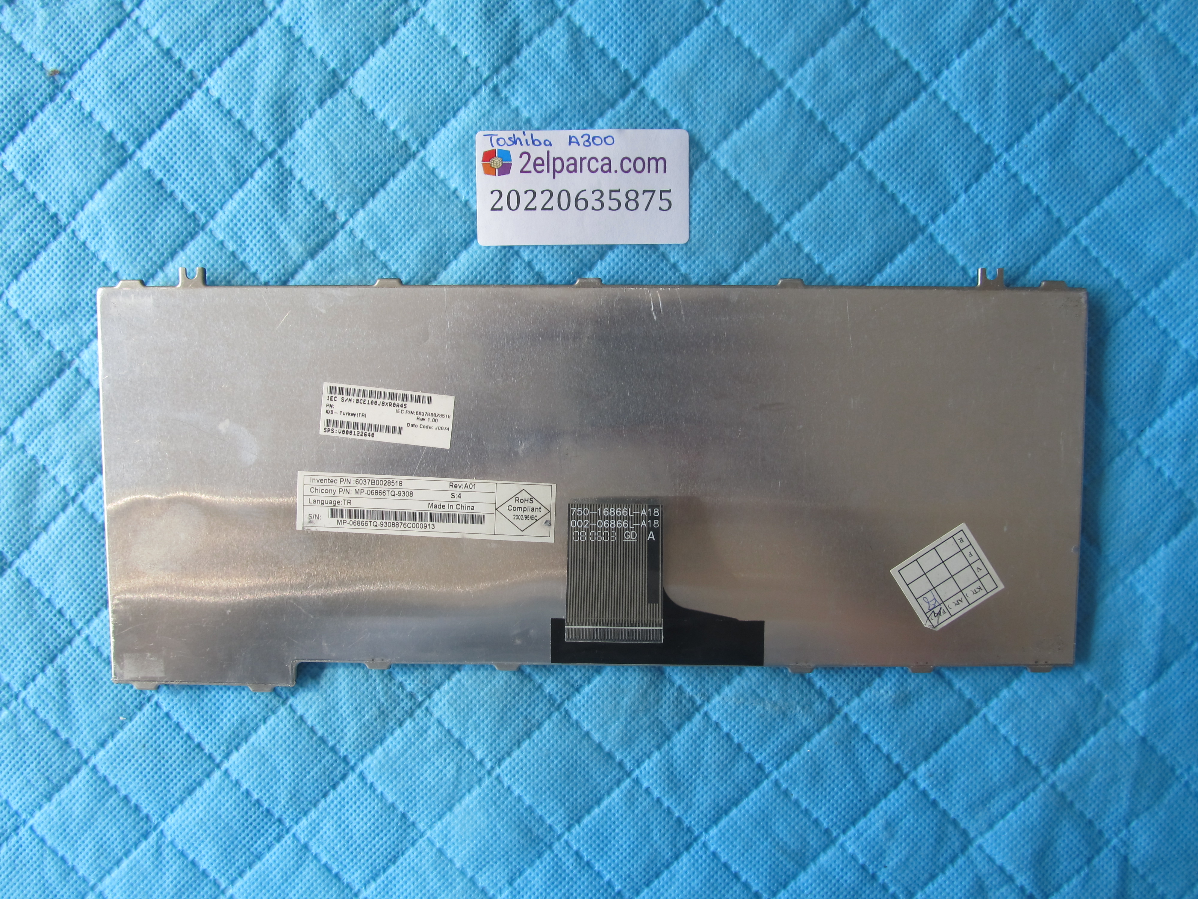 TOSHİBA Toshiba a300 klavye (tek tuş eksik) küçük görsel 2