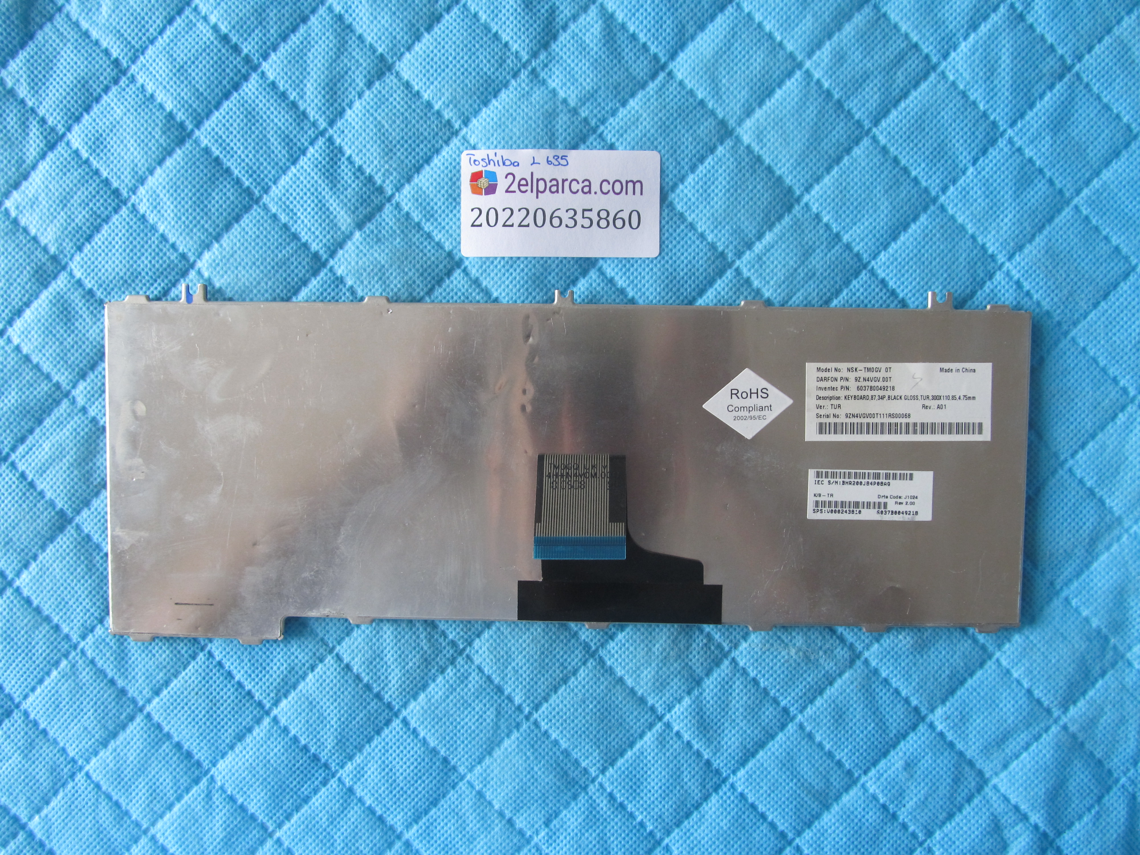 TOSHİBA Toshiba l635 klavye tr q orjinal ürün küçük görsel 2
