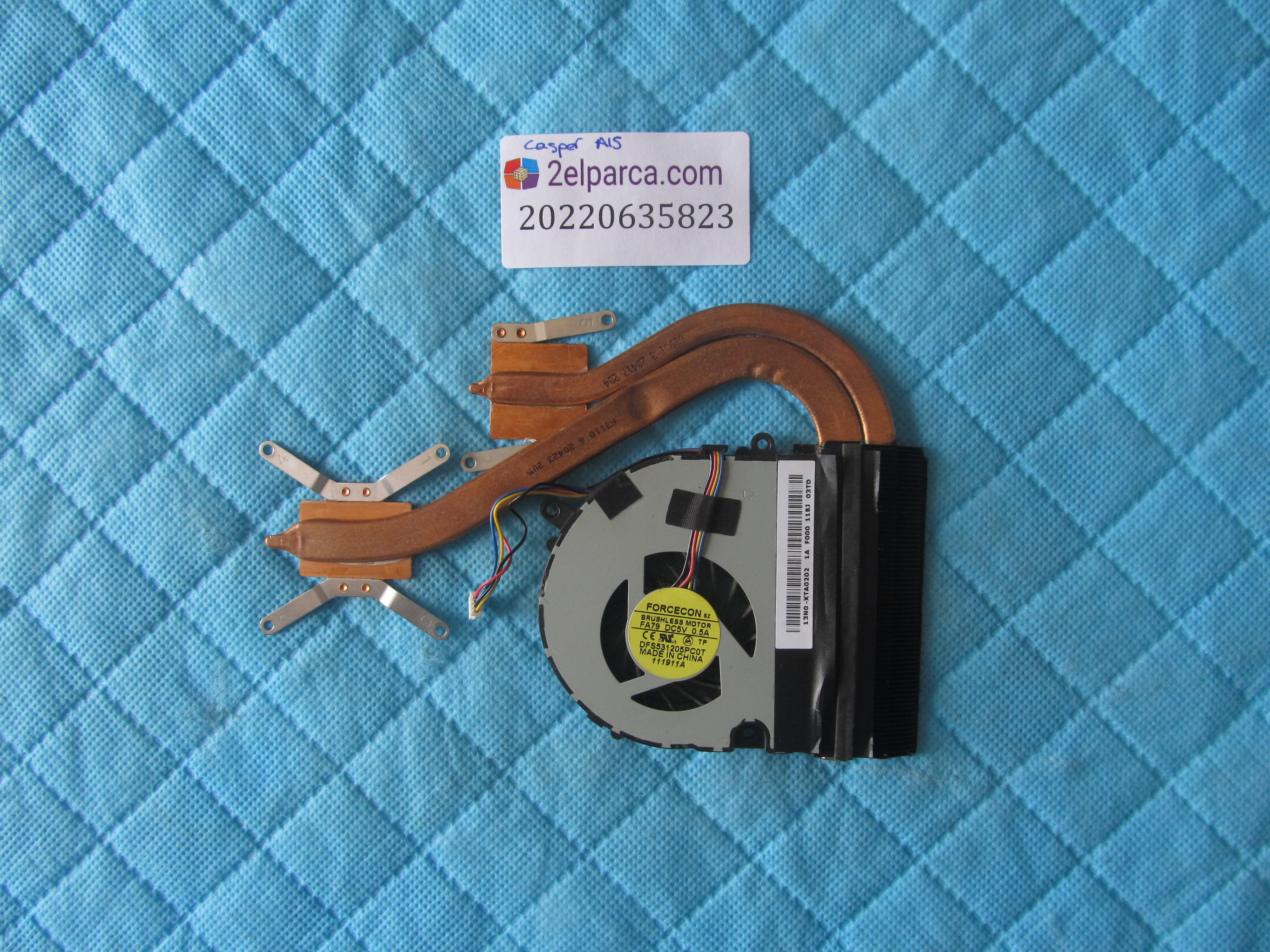 CASPER Casper a15 fan soğutucu bakir (heatsink) orjinal ürün küçük görsel 2