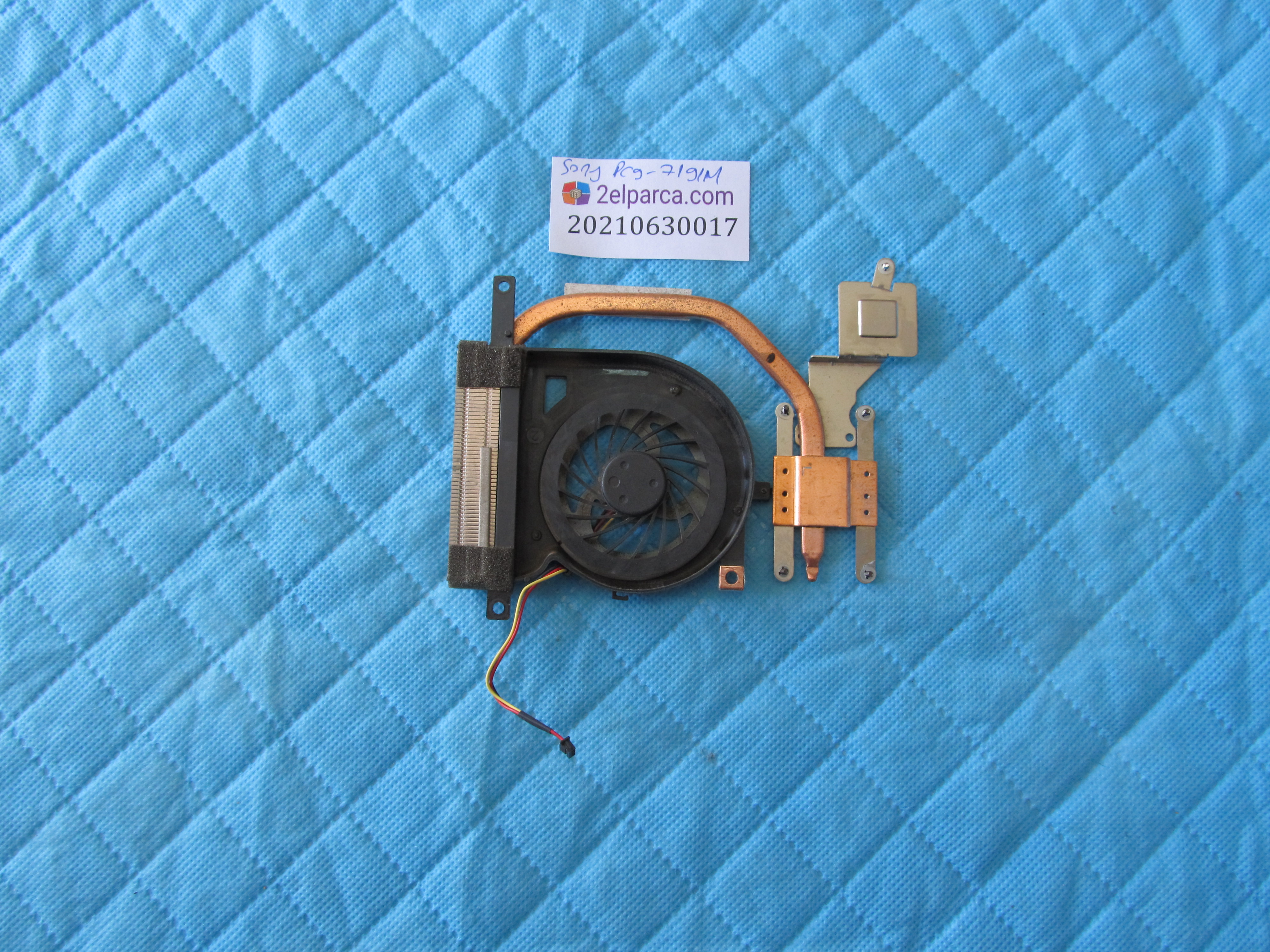 SONY Sony pcg-7191m fan bakir soğutucu (heatsink) küçük görsel 2
