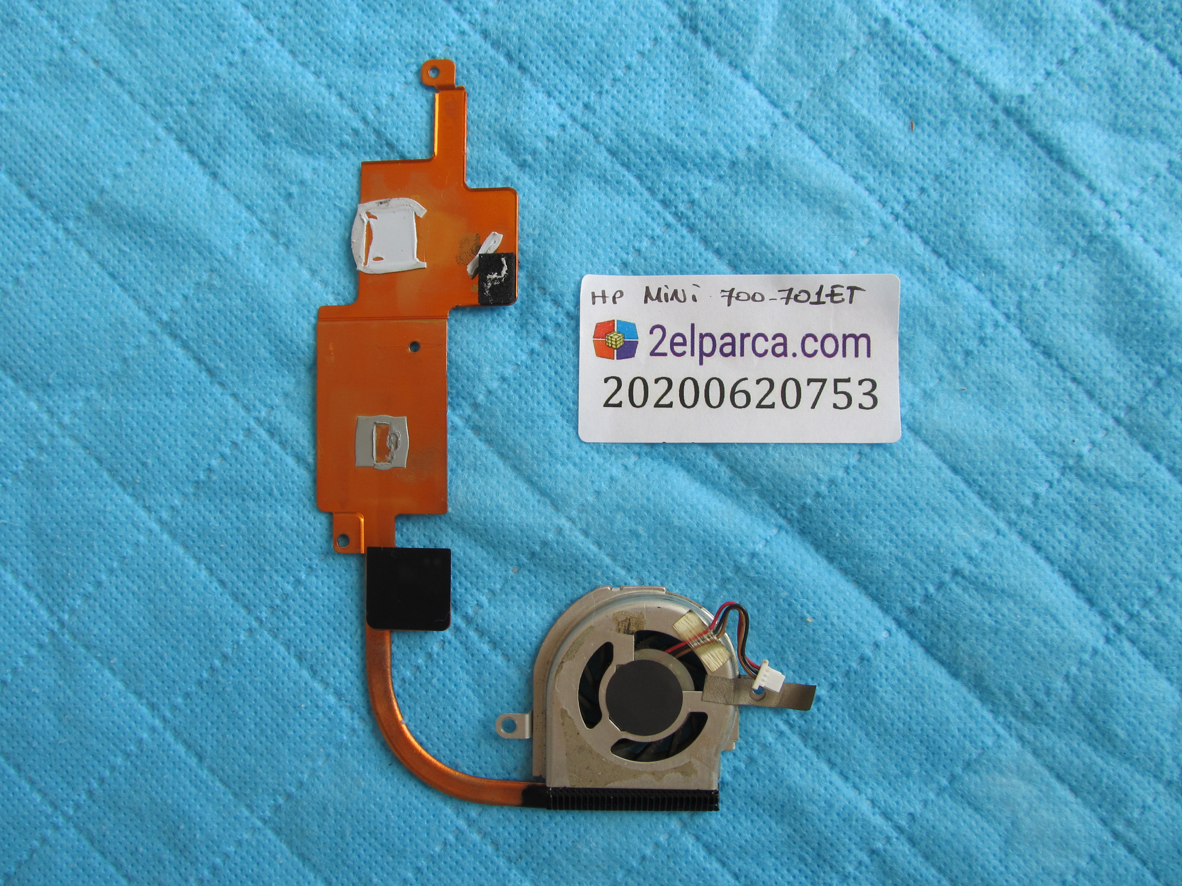 HP Hp compaq mini 700-701et fan bakir soğutucu (heatsink) küçük görsel 2