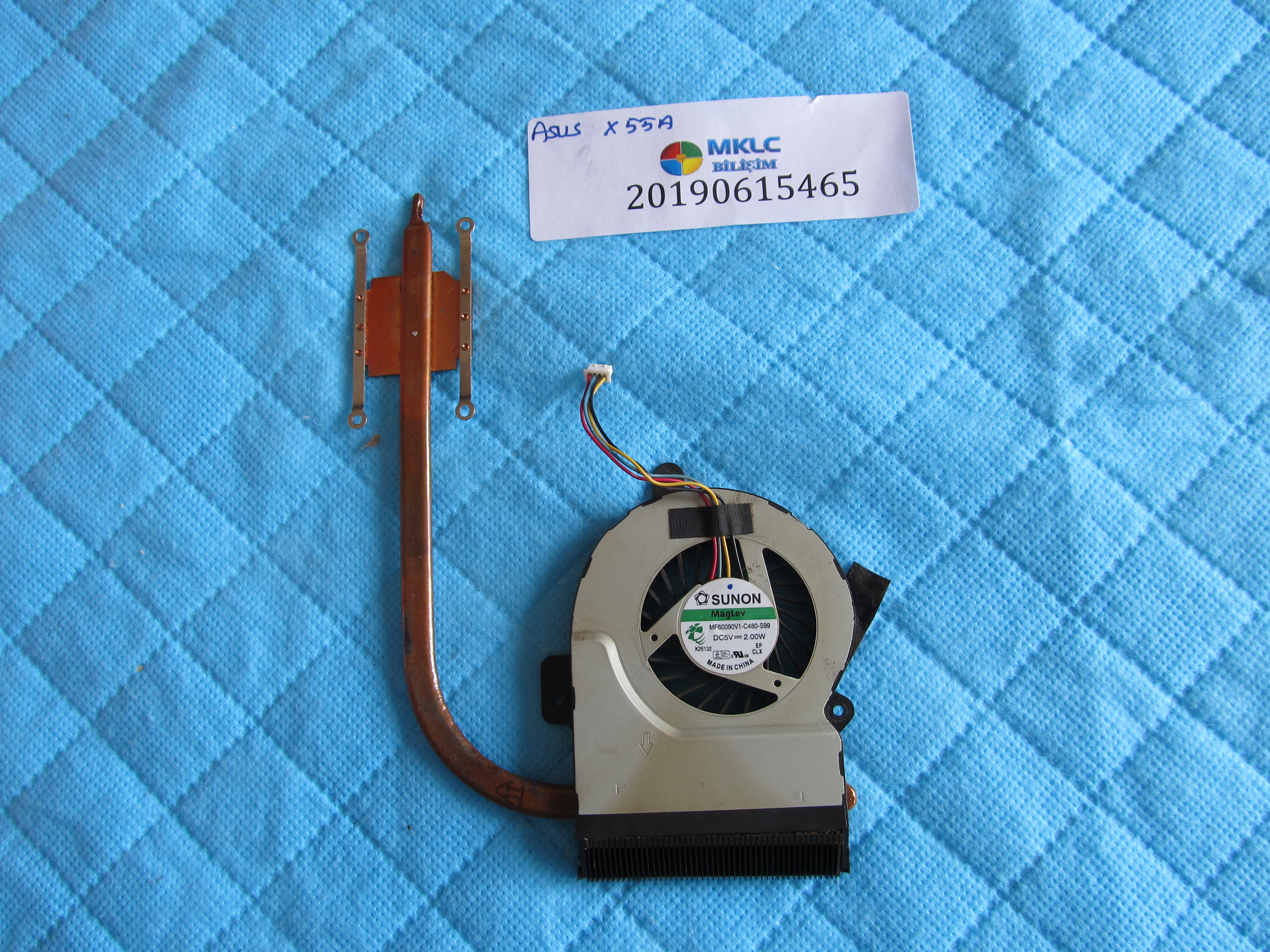 Asus x55a fan bakir soğutucu (heatsink) orjinal ürün