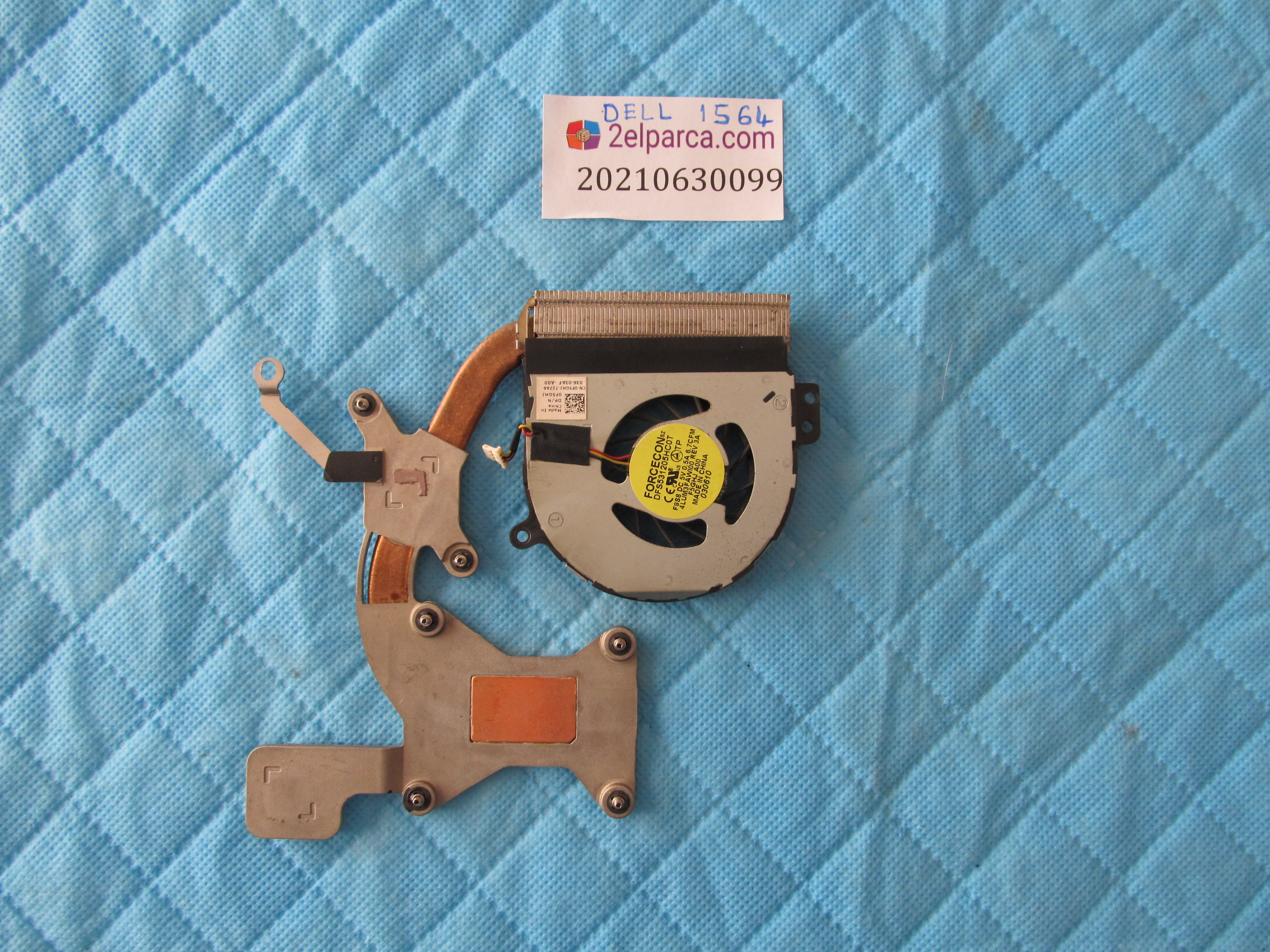 DELL Dell 1564 fan bakir soğutucu (heatsink) küçük görsel 2