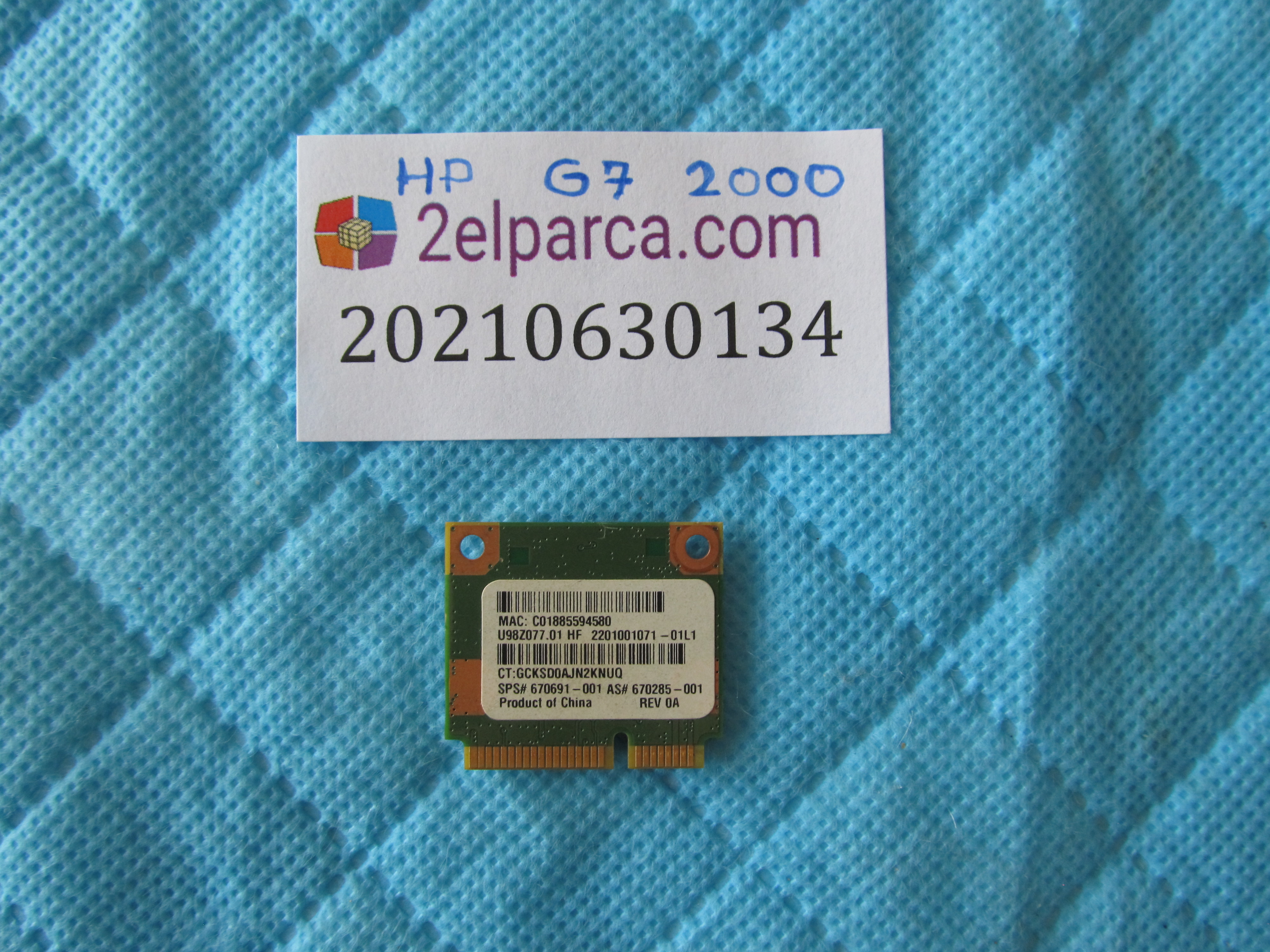 HP Hp g7-2000 wifi karti orjinal ürün küçük görsel 2