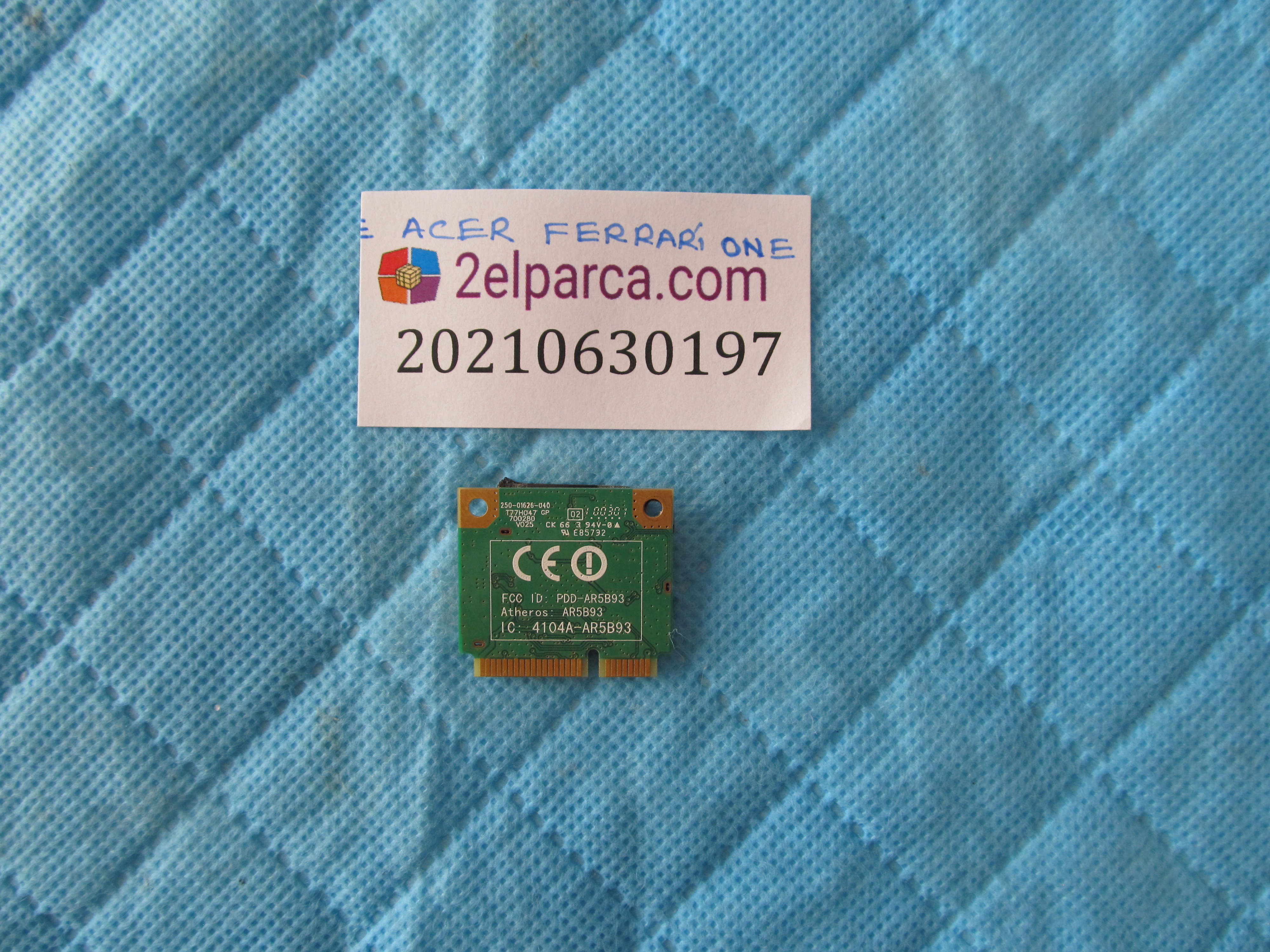 ACER Acer ferrari one 200 wifi karti orjinal ürün küçük görsel 2