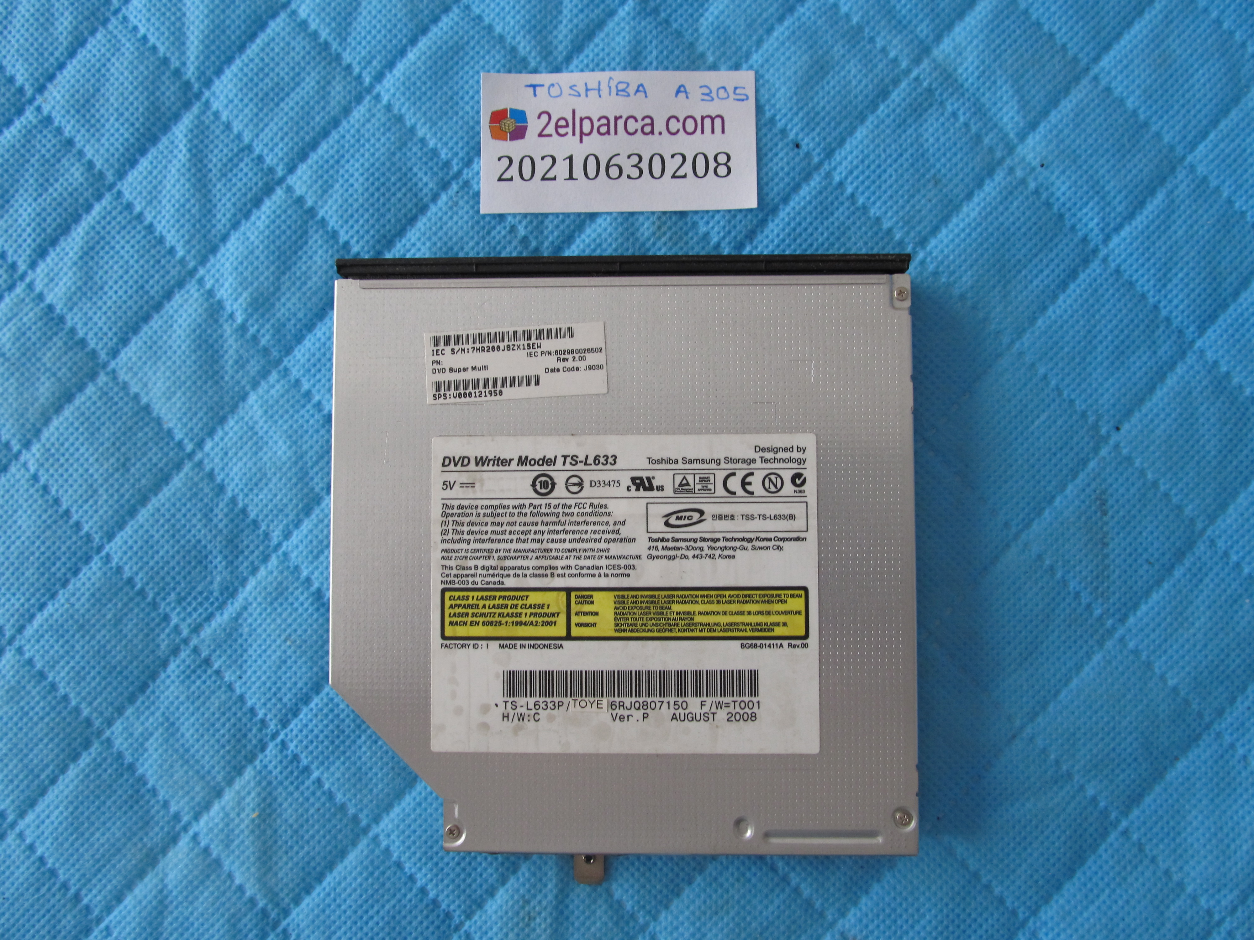 TOSHİBA Toshiba a305 dvd küçük görsel 2