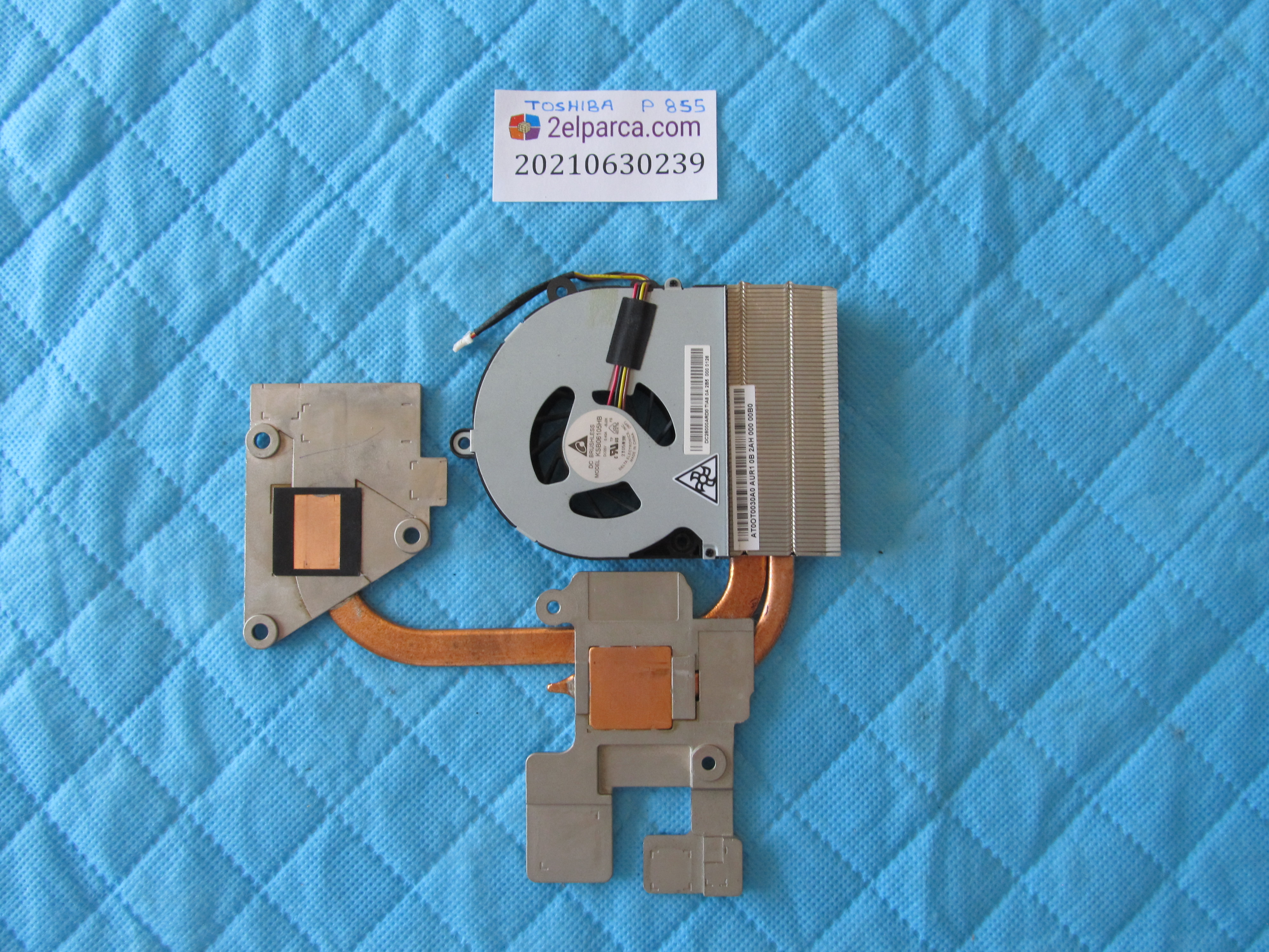 TOSHİBA Toshiba p855 fan bakir soğutucu (heatsink) küçük görsel 2