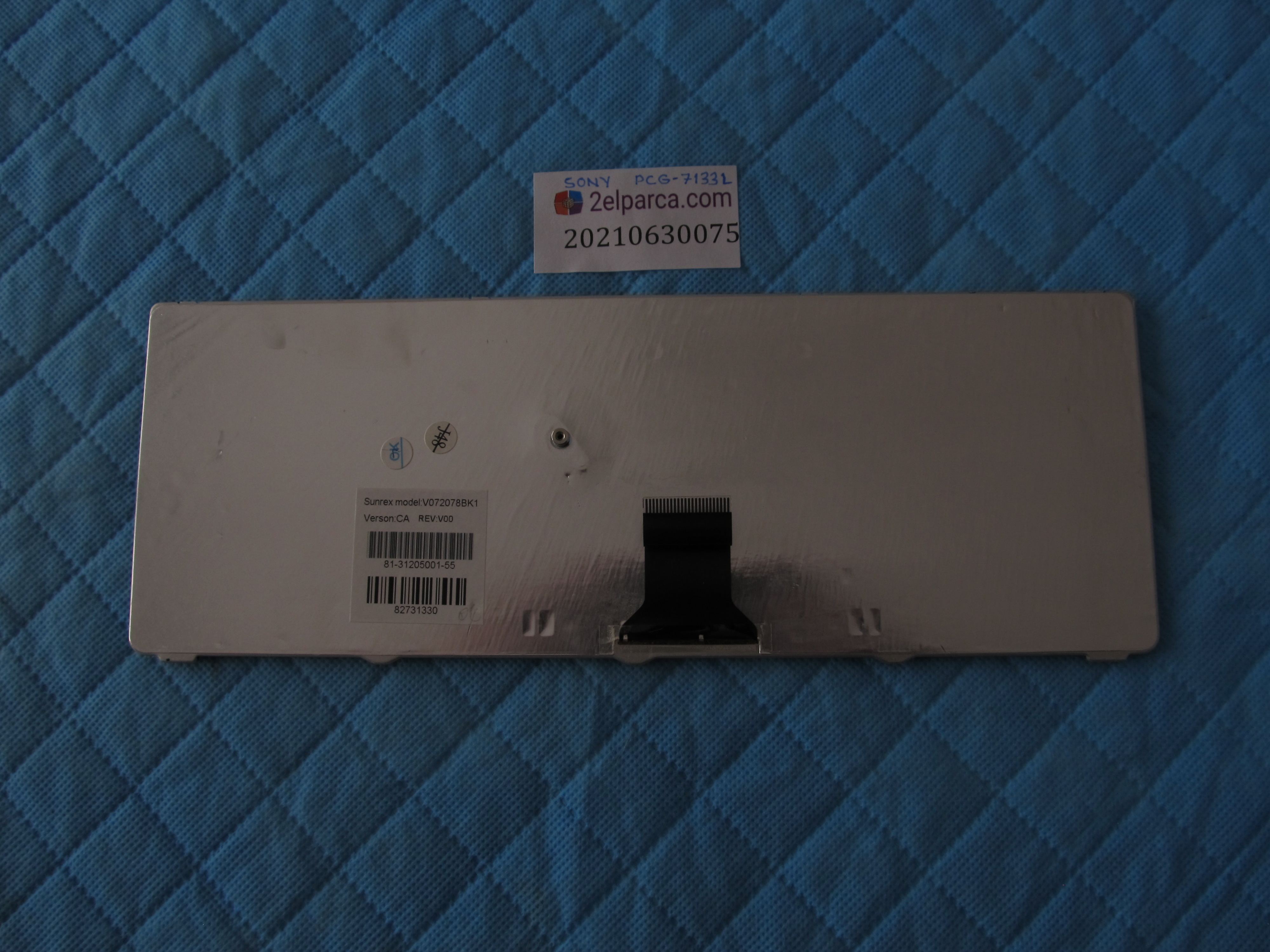 SONY Sony pcg-7133l klavye (ingilizce) küçük görsel 2