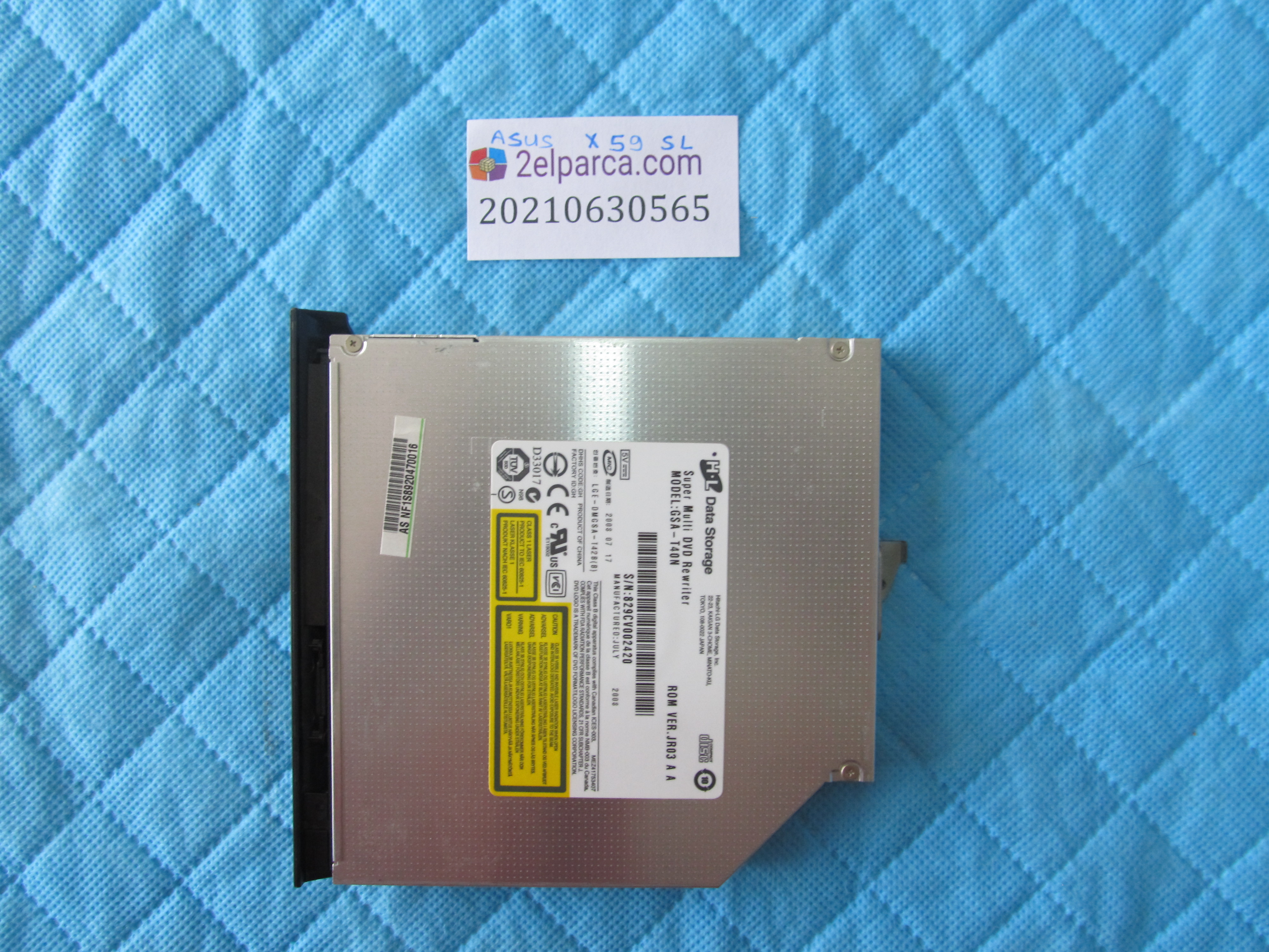ASUS Asus x59sl dvd küçük görsel 2