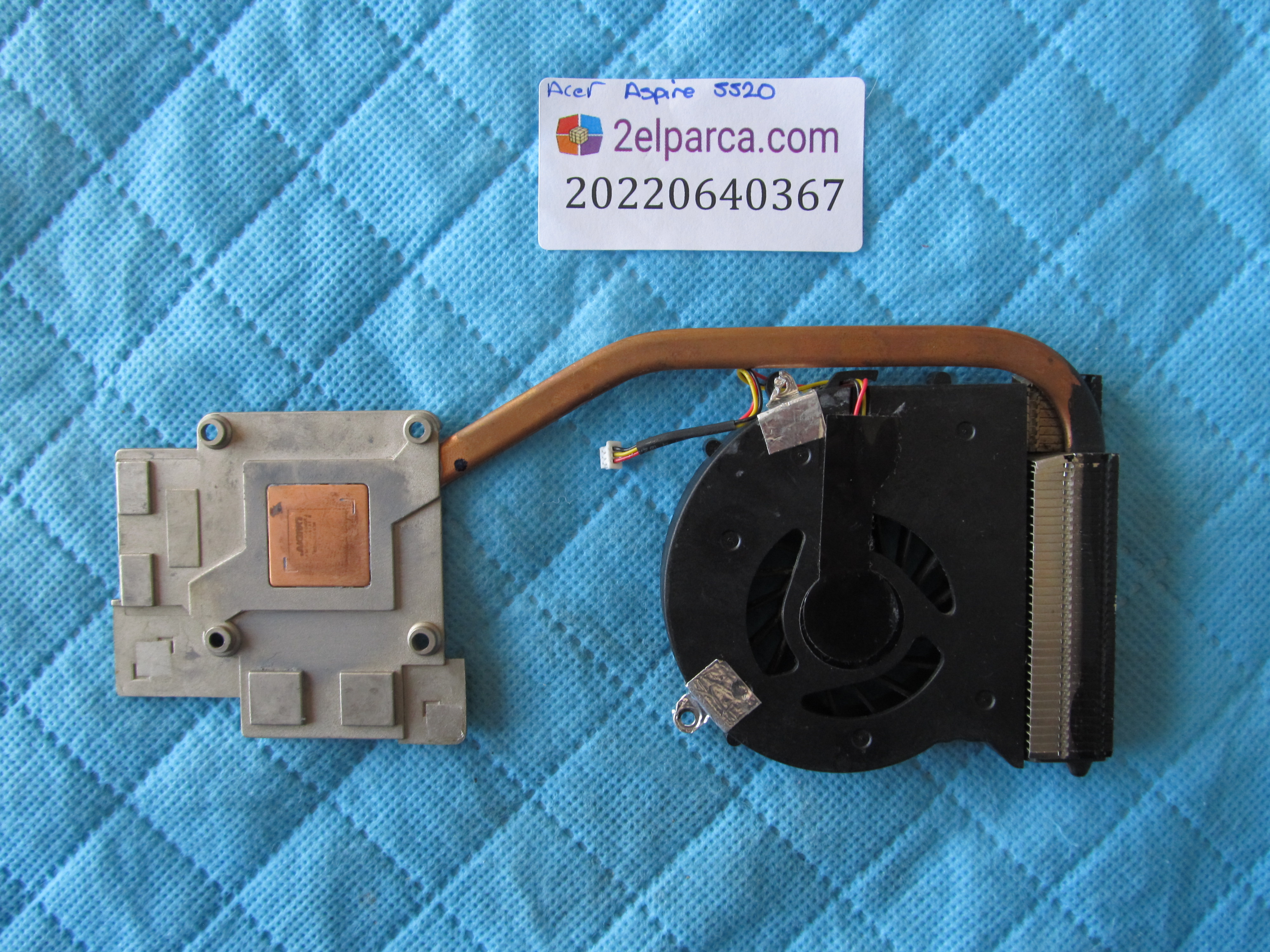 ACER Acer aspire 5520 fan bakir soğutucu (heatsink) orjinal ürün küçük görsel 2