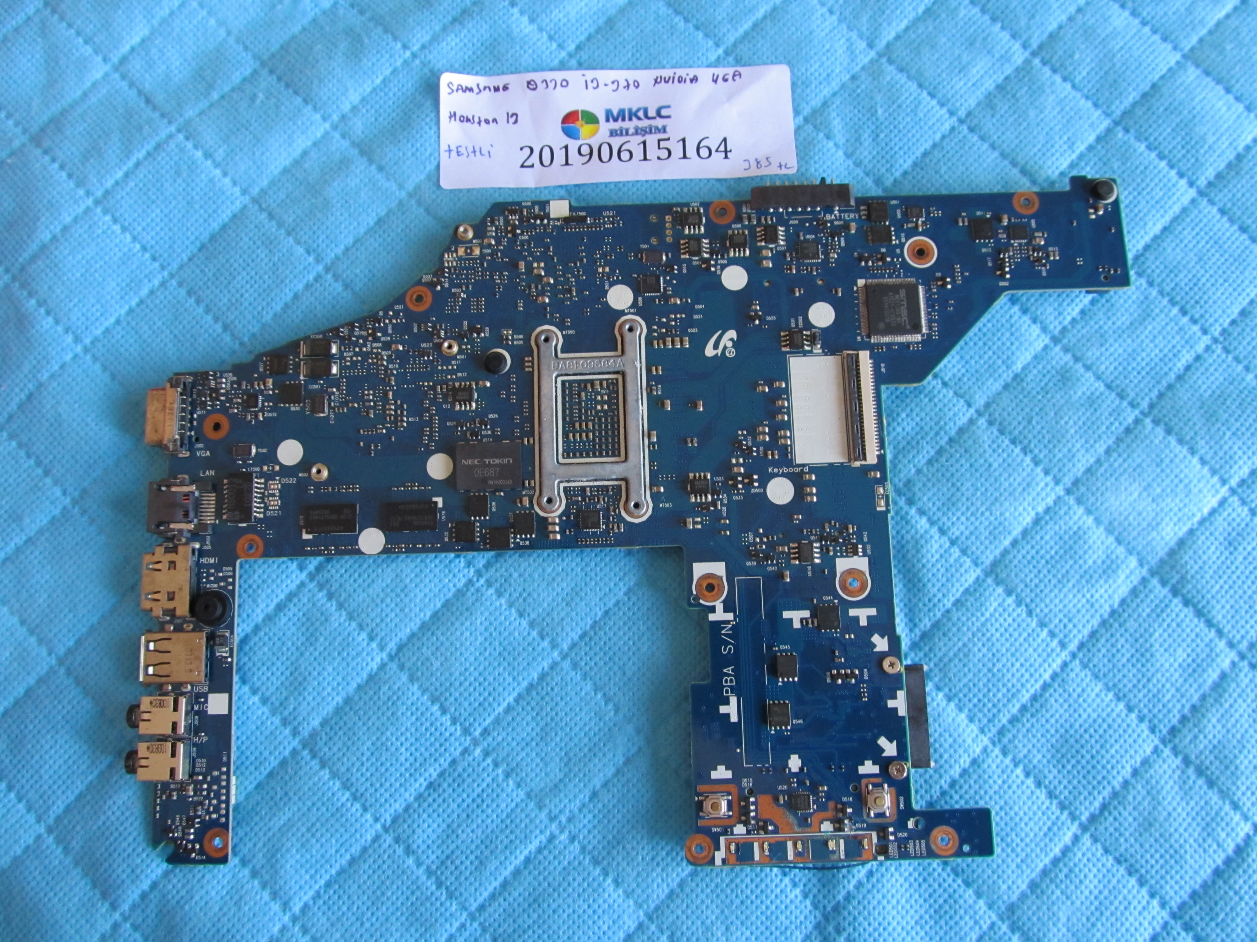 SAMSUNG Samsung np q330 anakart i3-370 houston 13 nvidia vga anakart küçük görsel 2