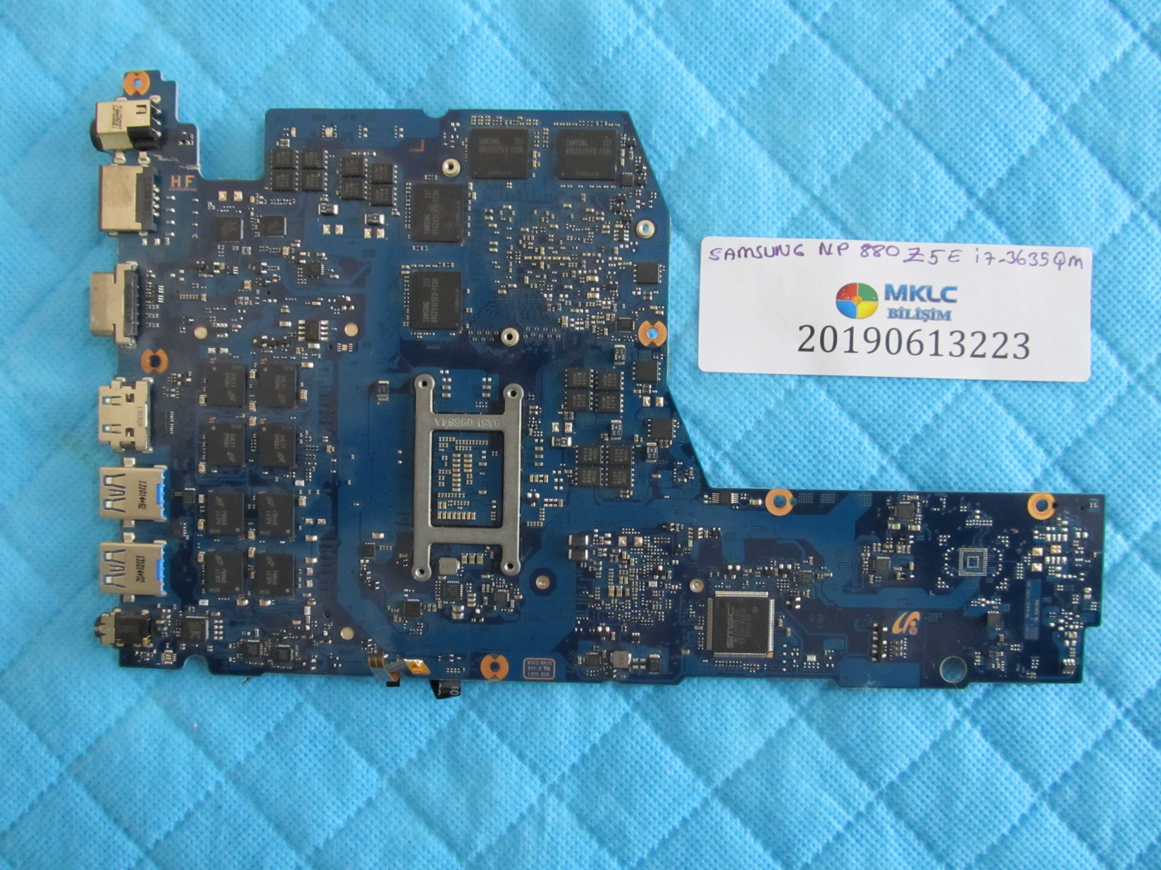 SAMSUNG Samsung np880 anakart z5e anakart i7-3635qm cpu küçük görsel 2