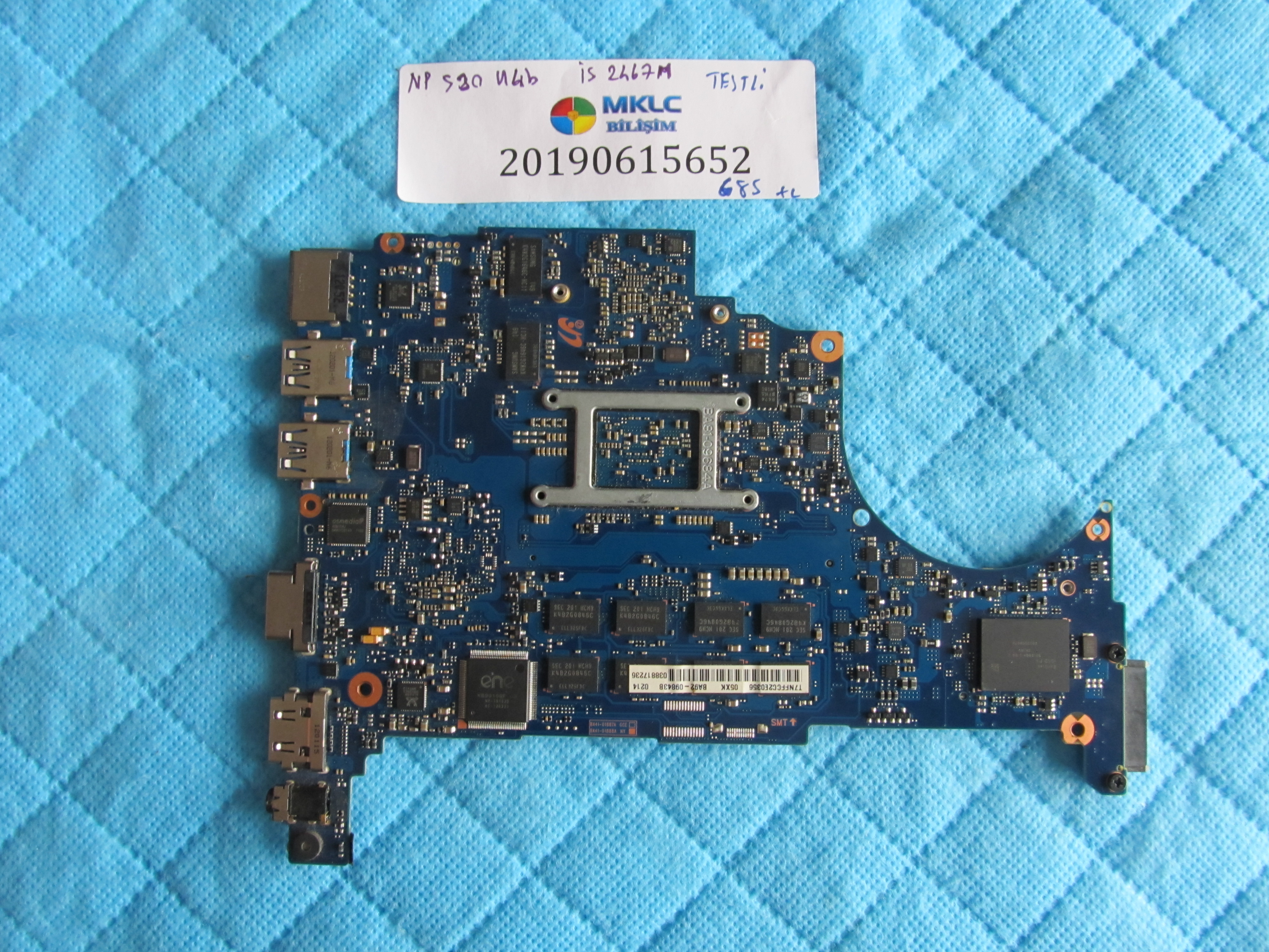 SAMSUNG Samsung np530 anakart u4b anakart i5 2467m ekran kartli anakart küçük görsel 2