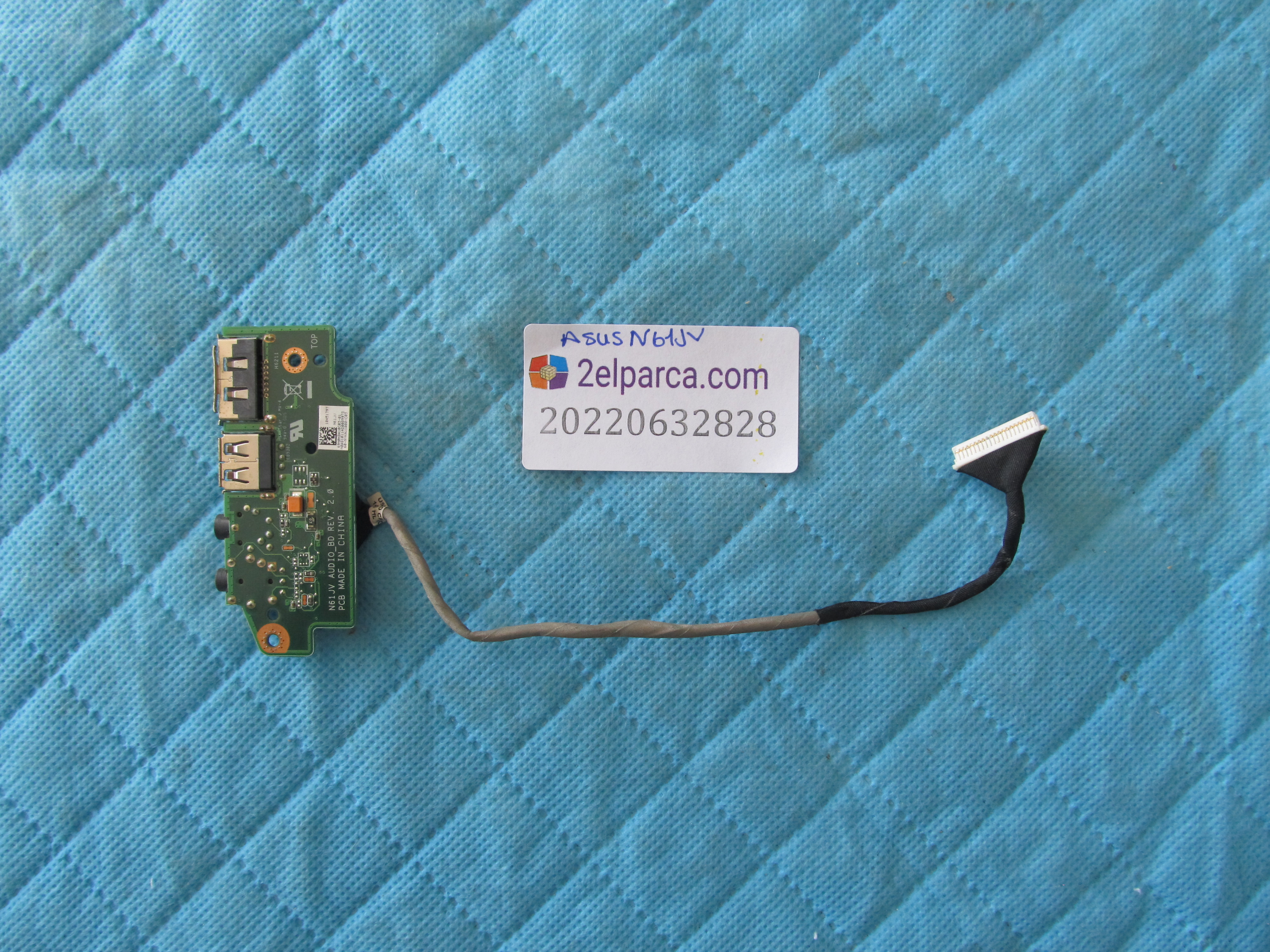 ASUS Asus n61j usb kart ses kart flex dahil orjinal ürün küçük görsel 2