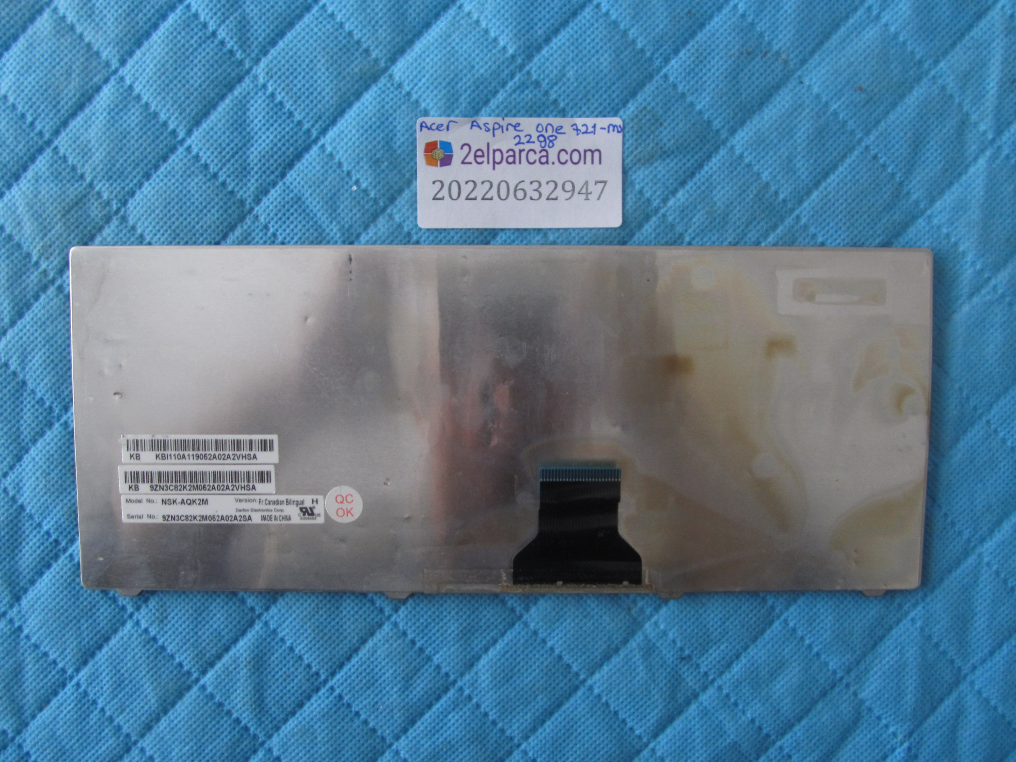 ACER Acer aspire one 721-ms 2298 klavye orjinal ürün küçük görsel 2